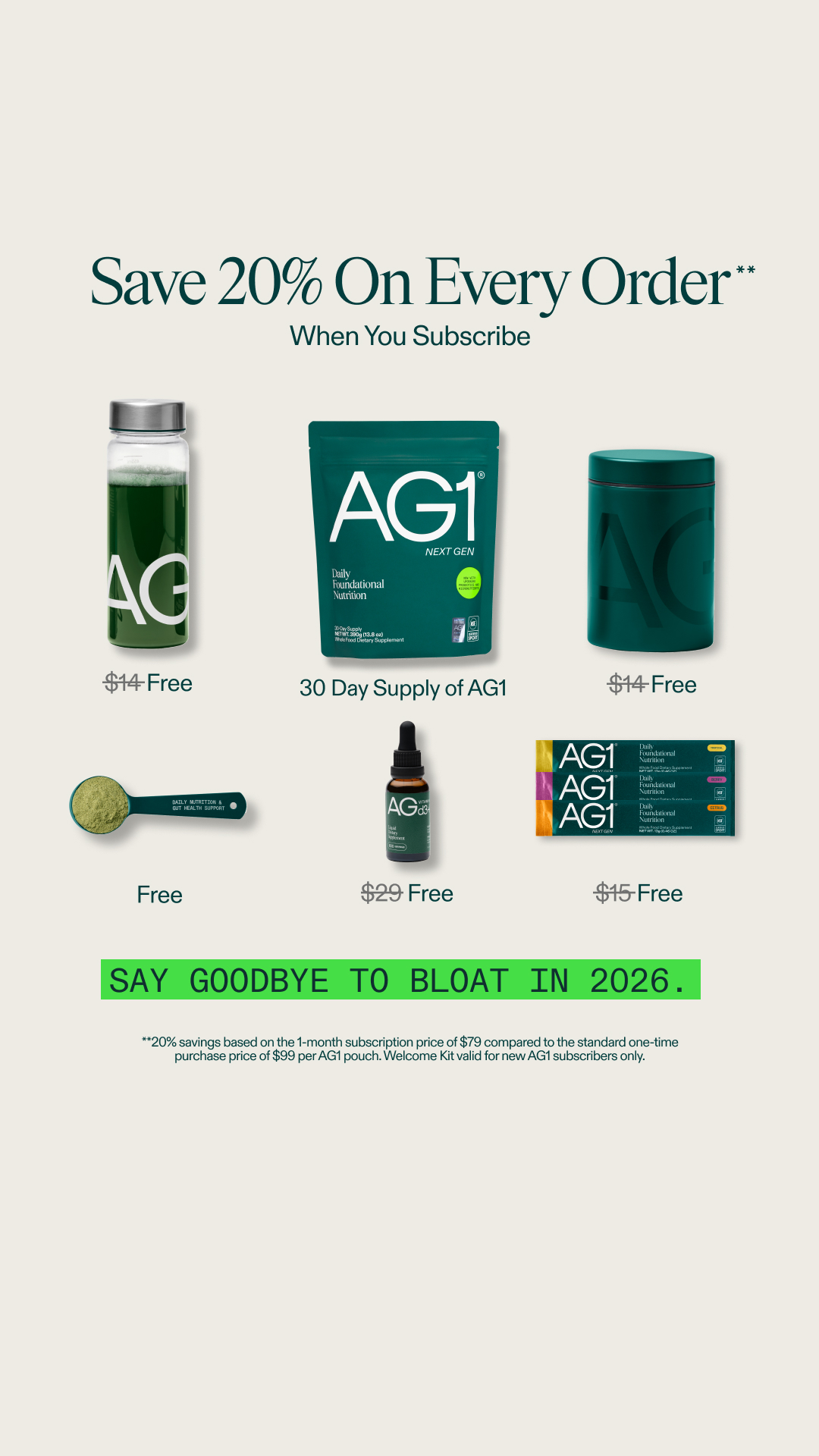 AG1 by Athletic Greens Facebook ad