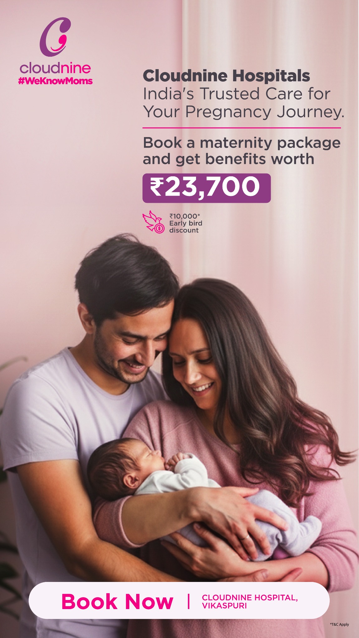 Cloudnine Hospital - Vikaspuri, Delhi Facebook ad