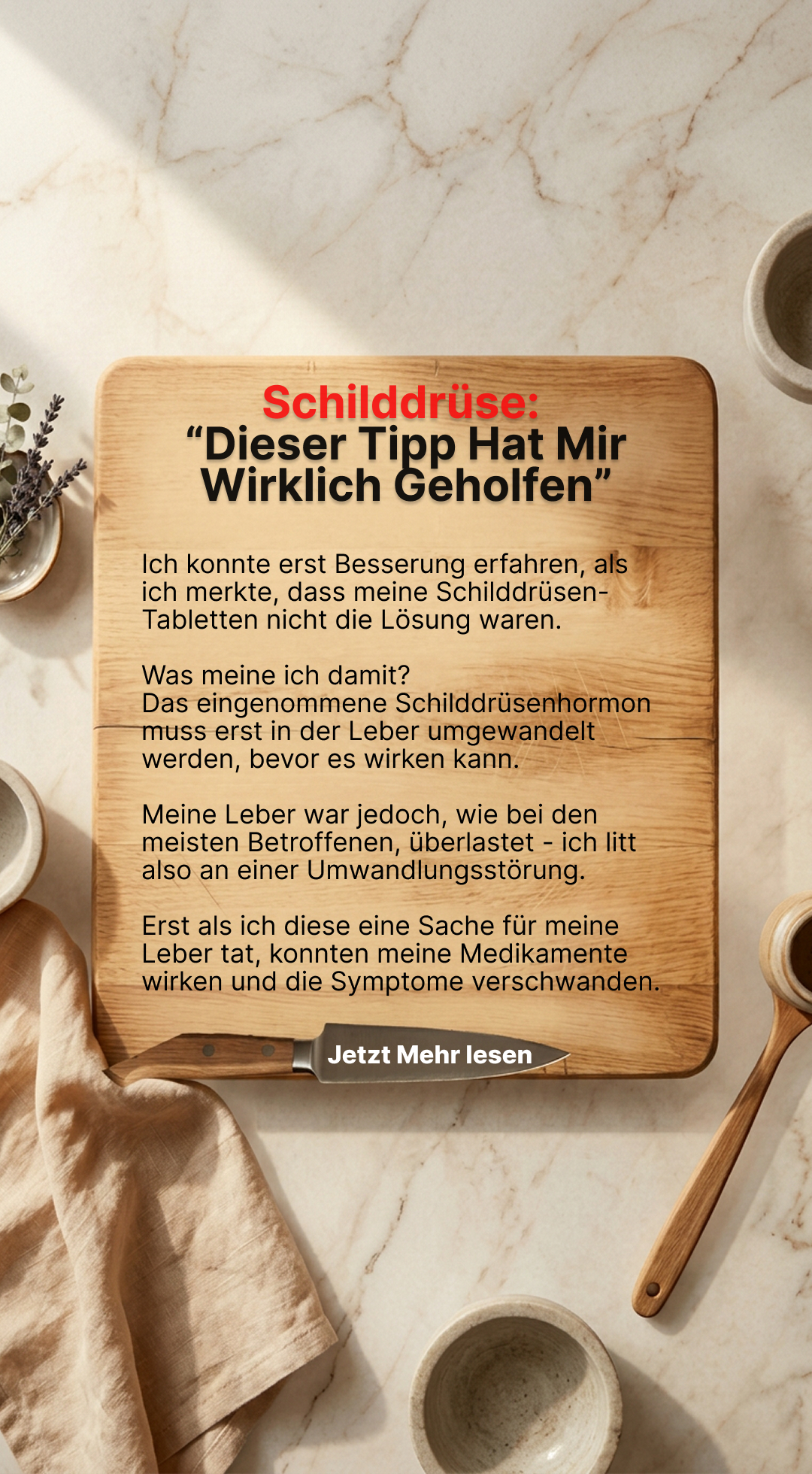 Mission Schilddrüse Facebook ad