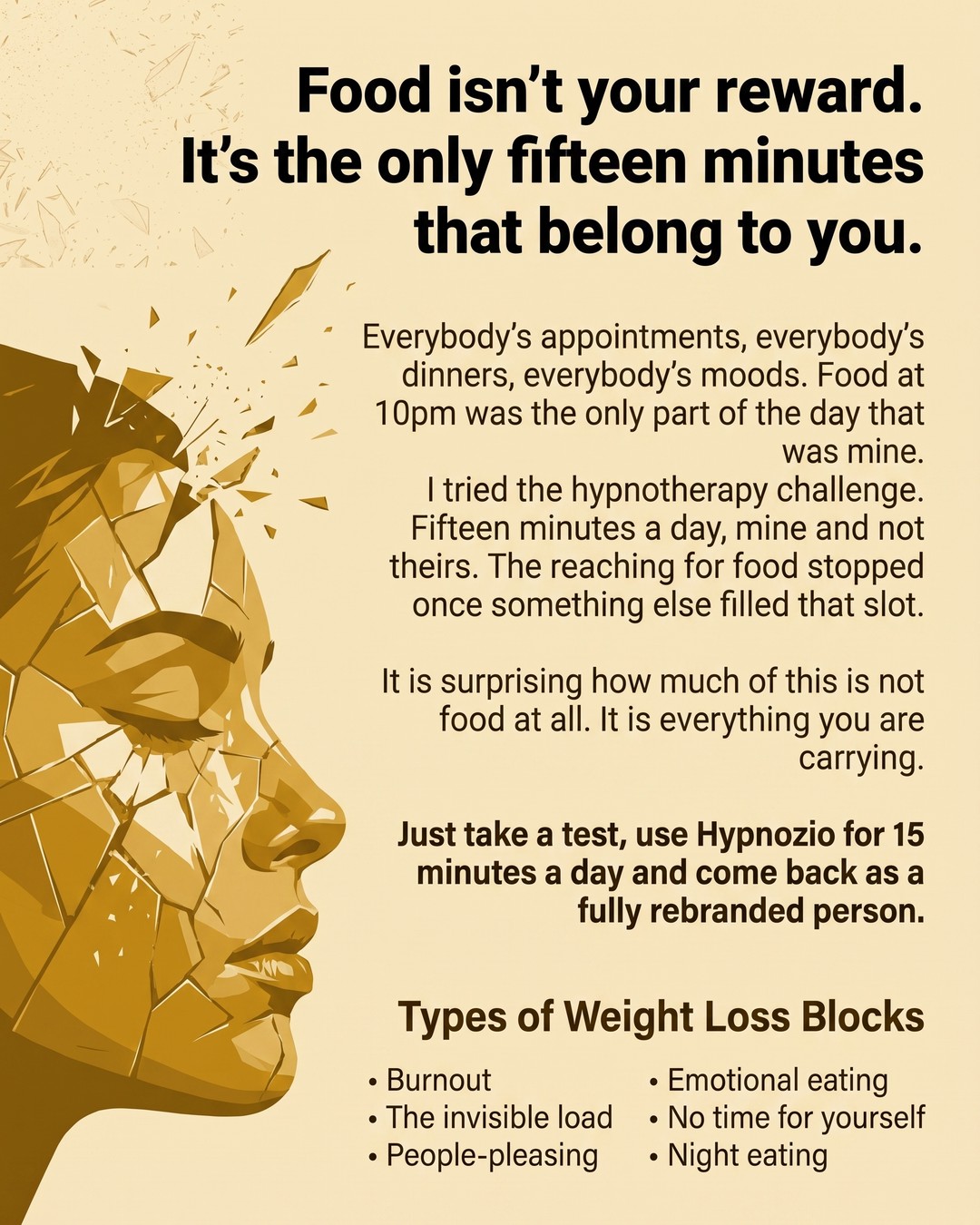 Hypnozio: power of hypnotherapy Facebook ad