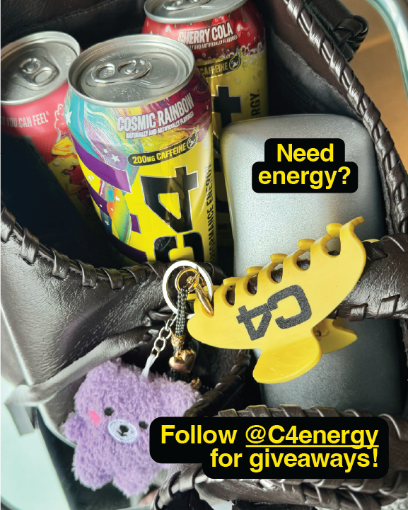 C4 Energy Facebook ad: Fuel up, giveaways incoming.