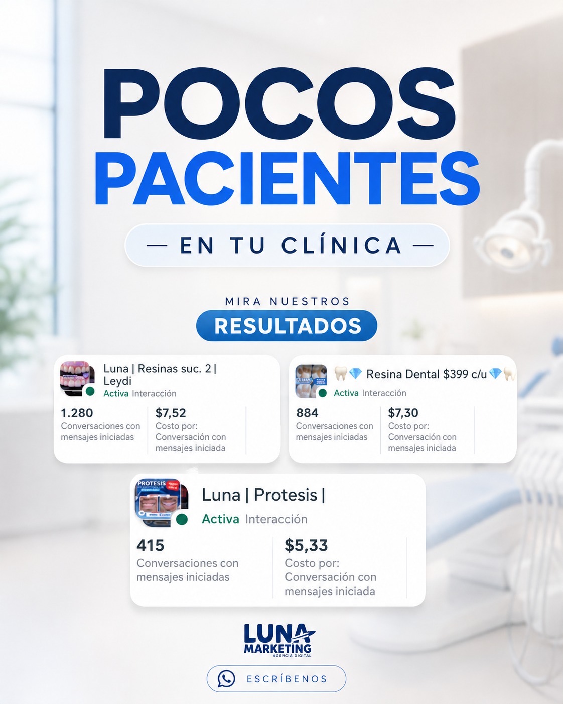 Marketing para clínicas dentales y spas Facebook ad