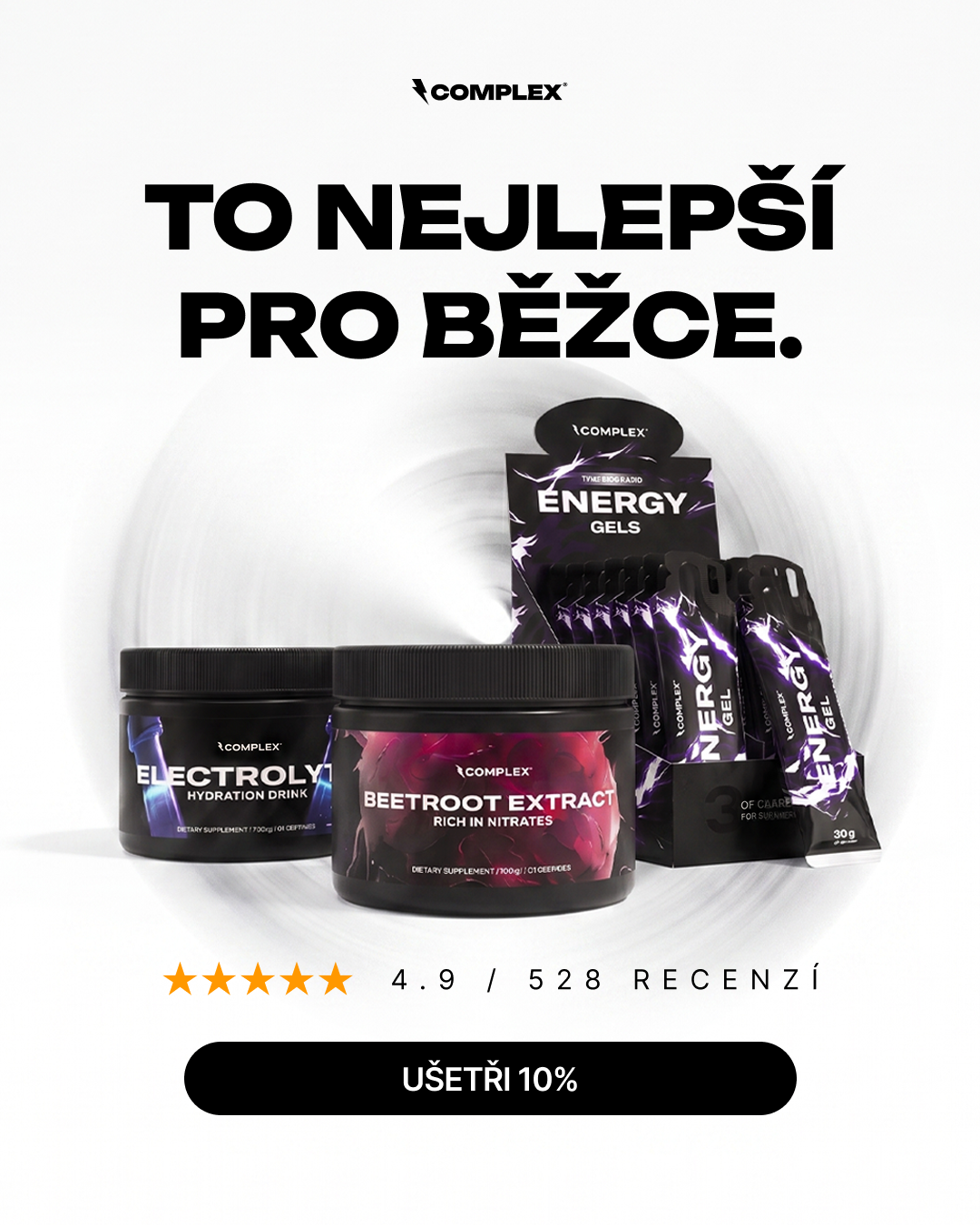 Complex Labs Facebook ad: Kompletní stack pro vytrvalost