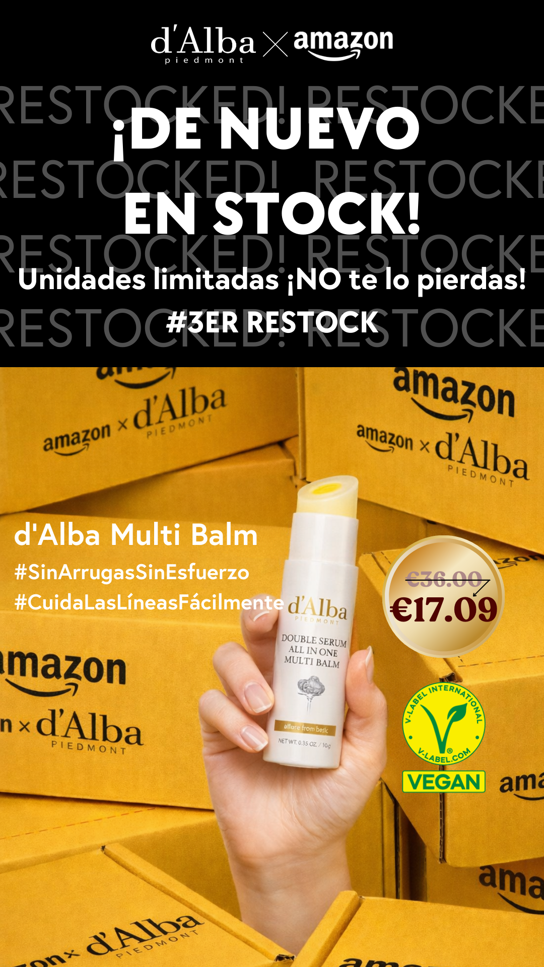 D'Alba ES Facebook ad: ¡Alerta de 3ª reposición!