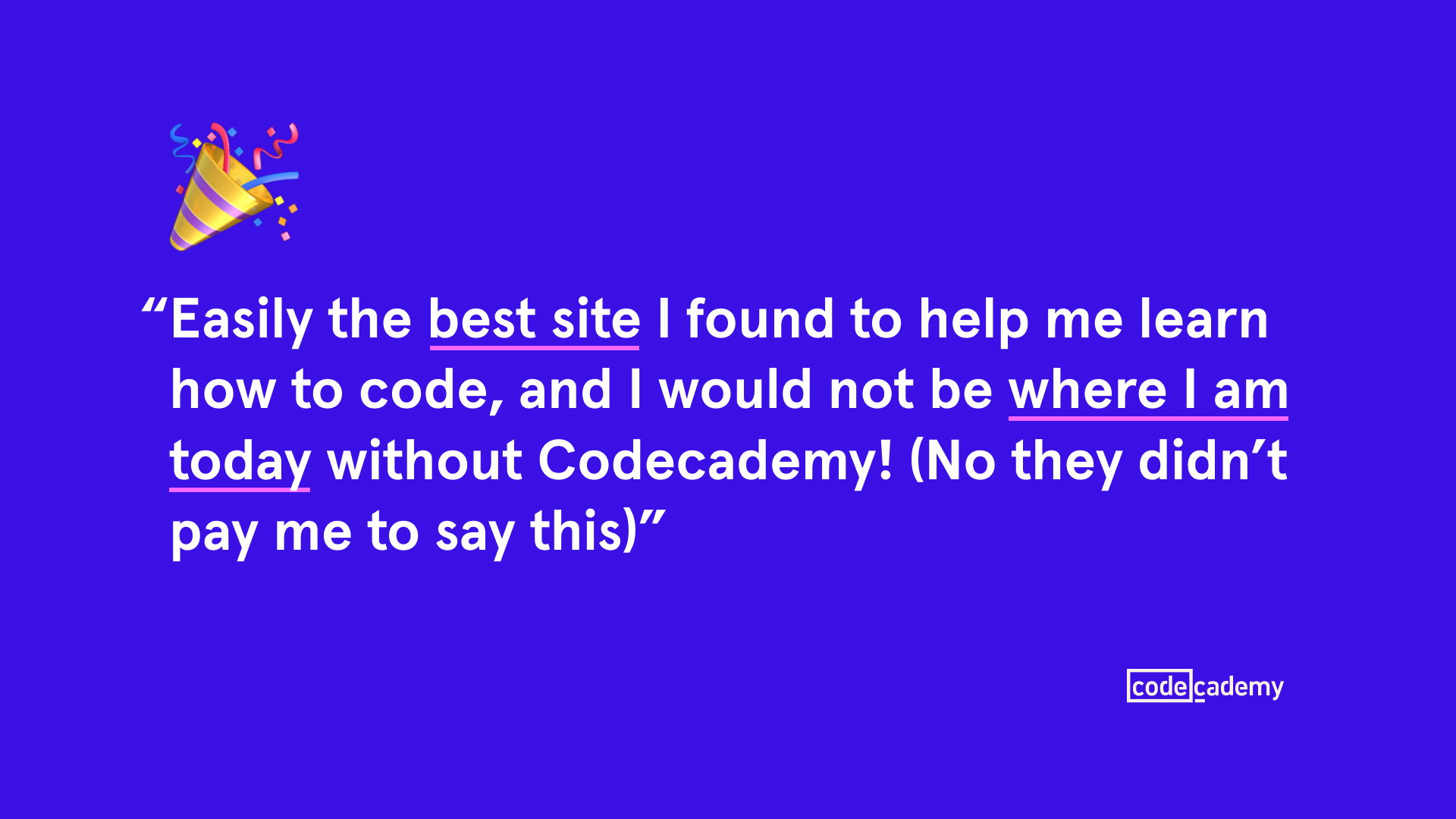 Codecademy Facebook ad