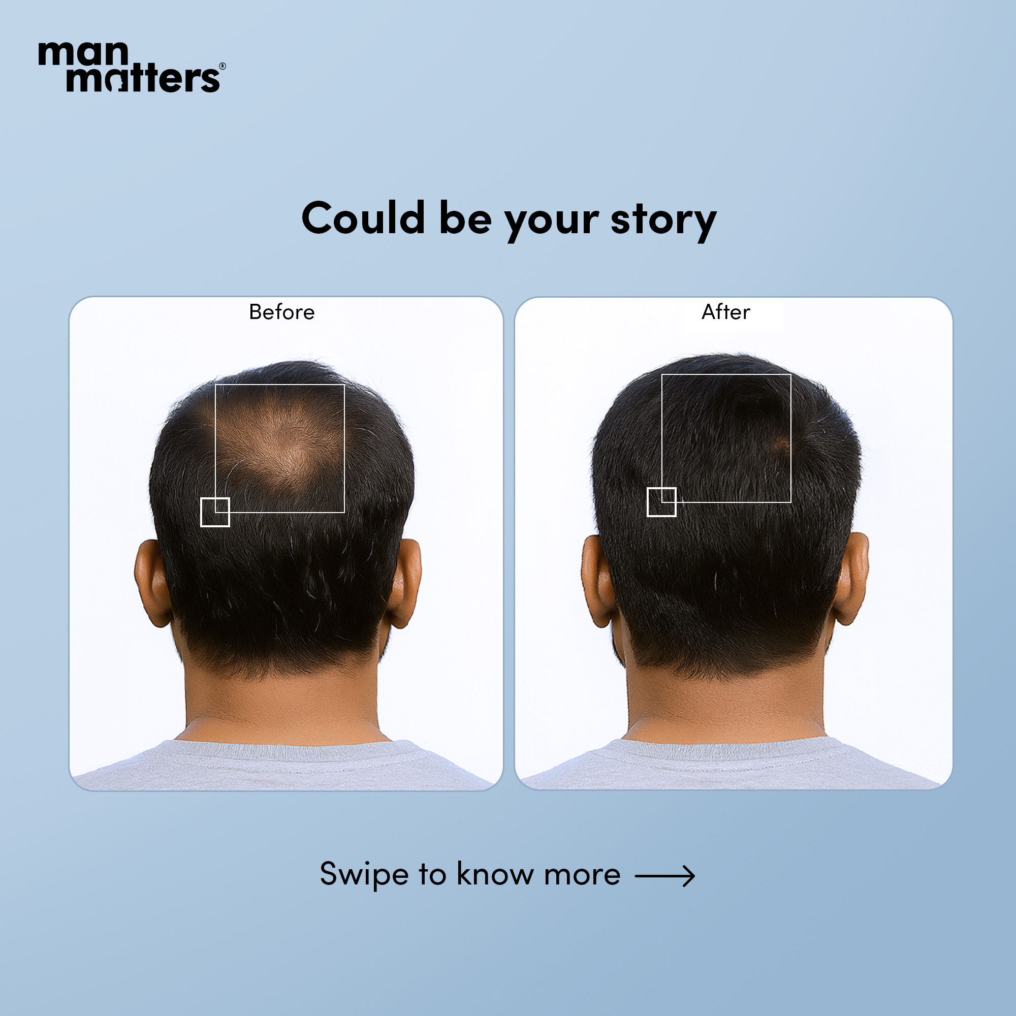 Hair Matters by Man Matters Facebook ad