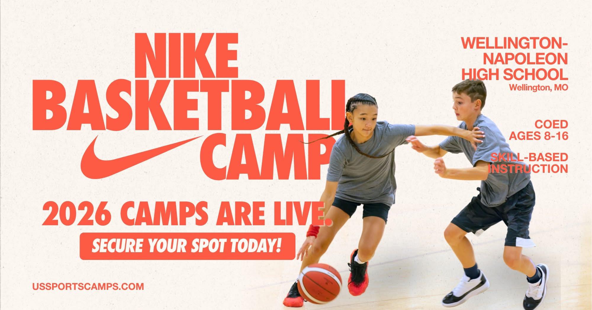 RP23 Facebook ad: Nike Basketball Camp at Wellington-Napoleon High School…