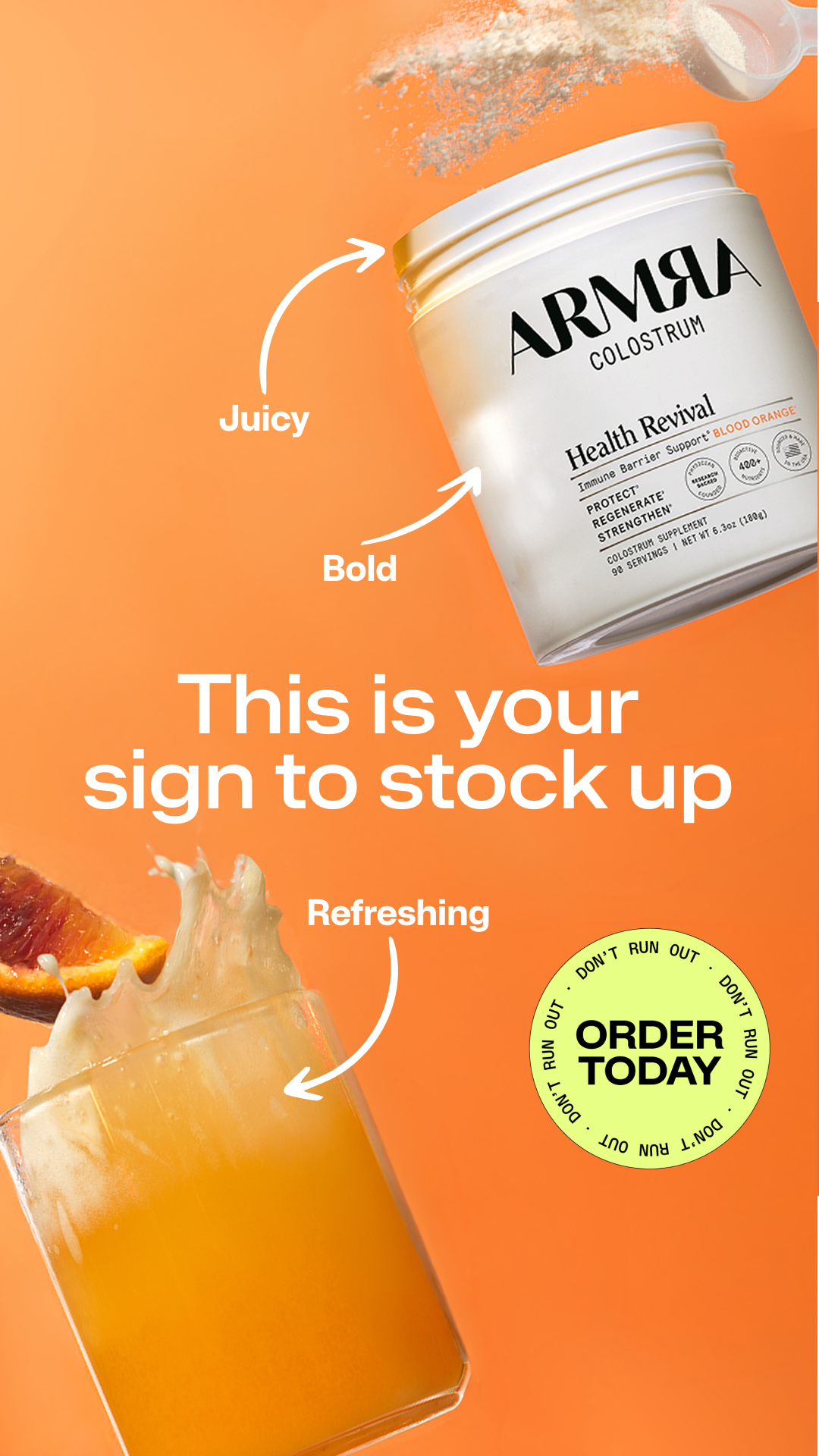 ARMRA Facebook ad