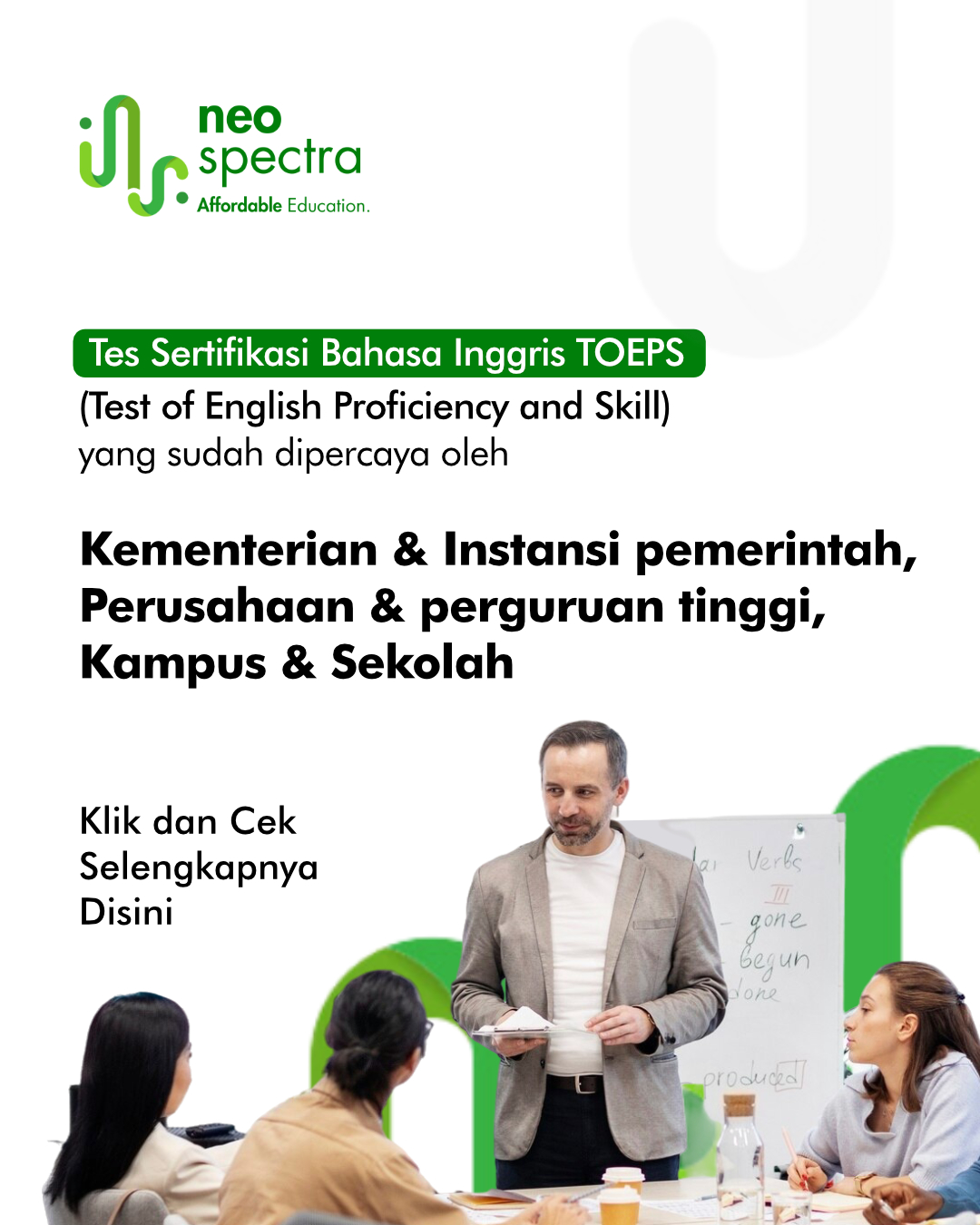 Neo Spectra English Academy Facebook ad