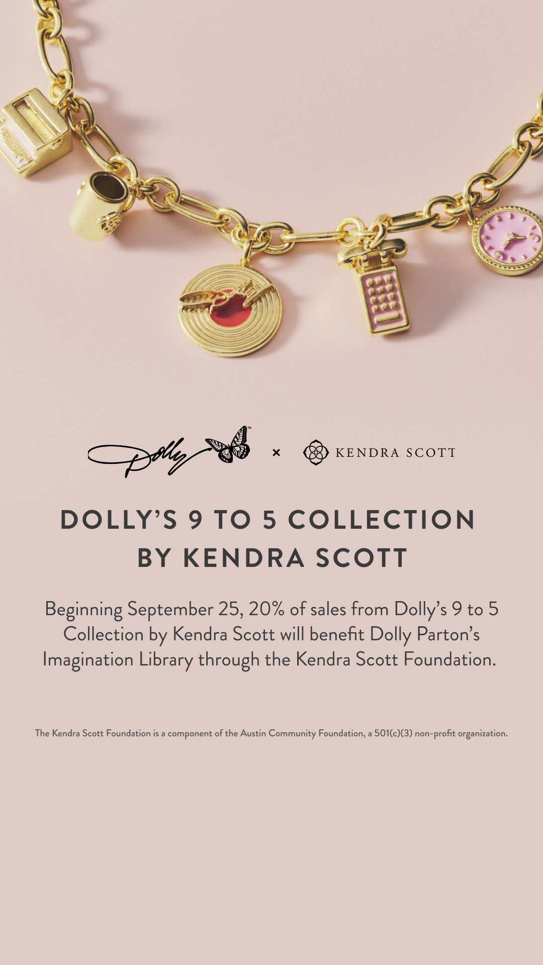 Kendra Scott Facebook ad: Shop for Good
