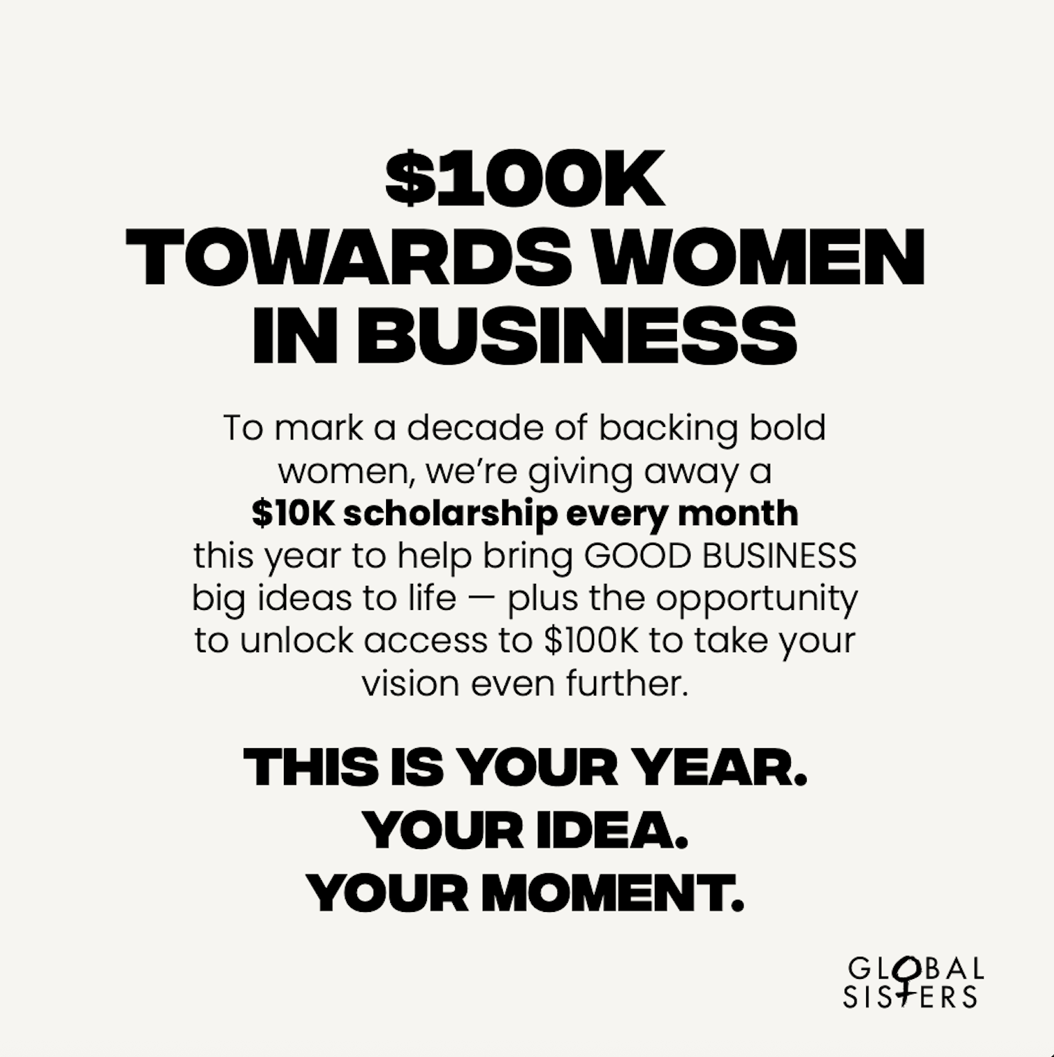 Global Sisters Facebook ad