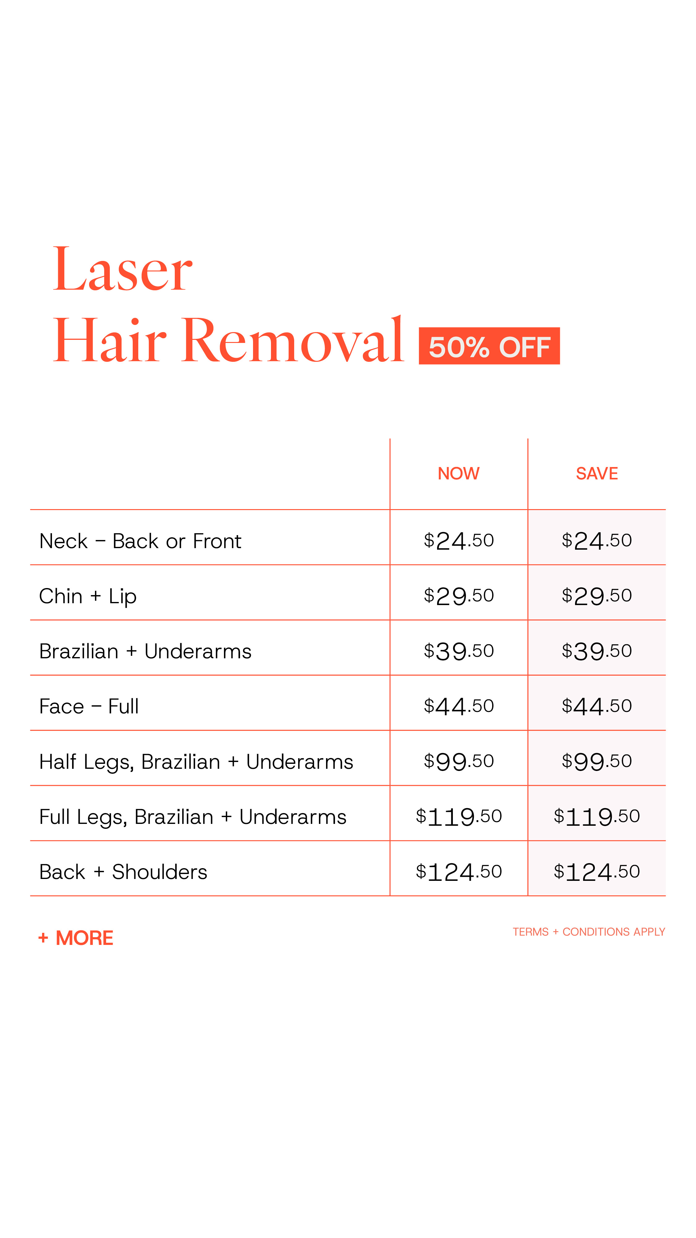 SILK Laser Clinics Facebook ad