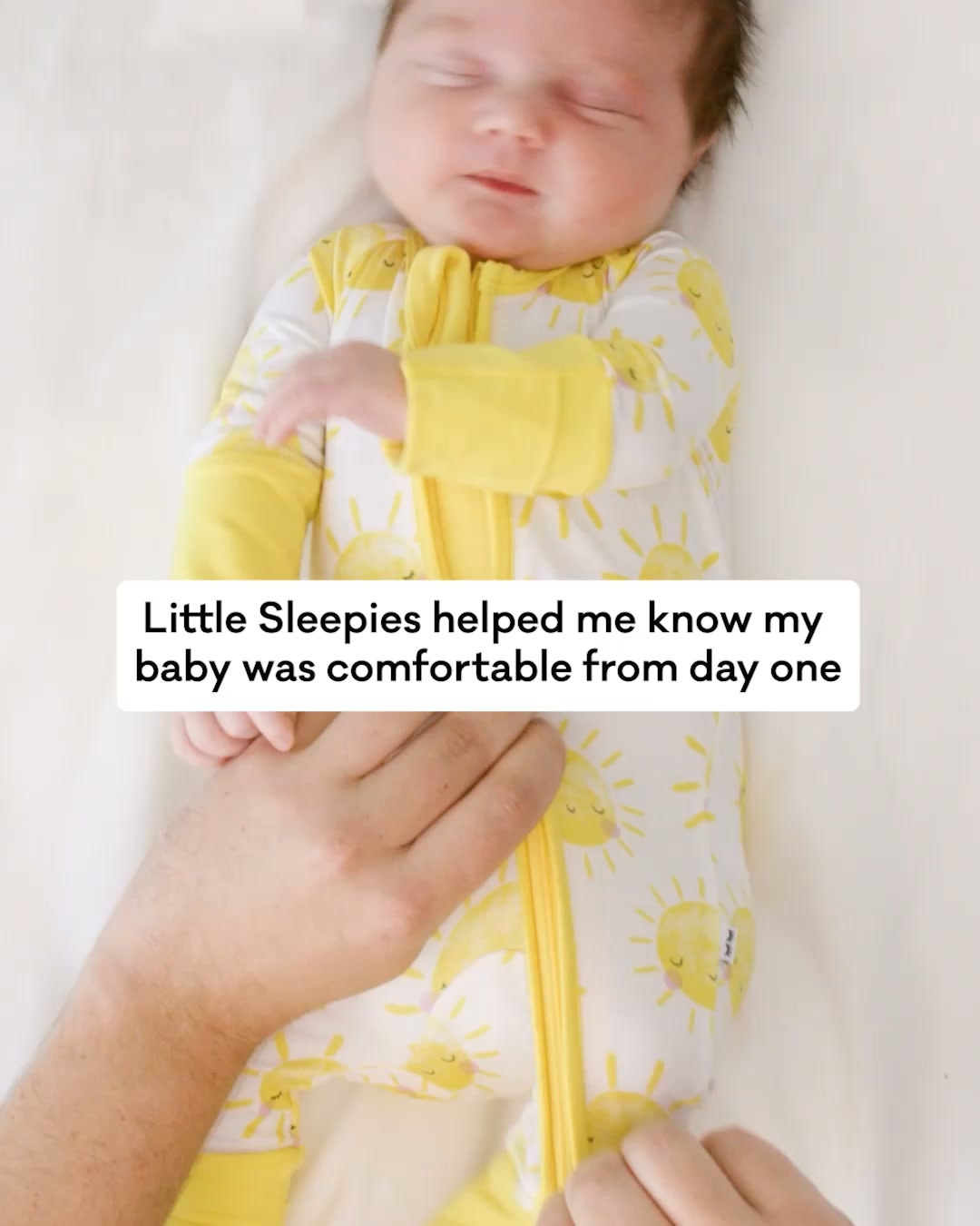 Little Sleepies Facebook ad: Stress-Free Snuggles