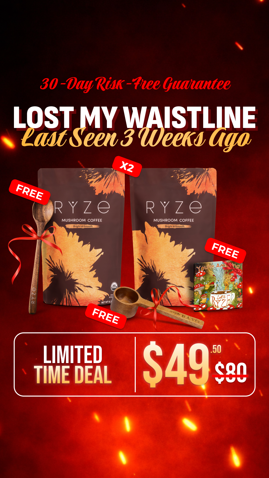 RYZE Superfoods Facebook ad