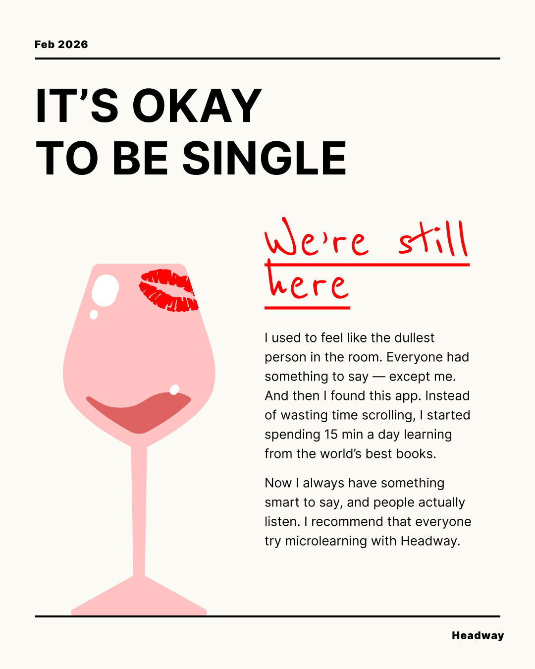 Headway App Facebook ad