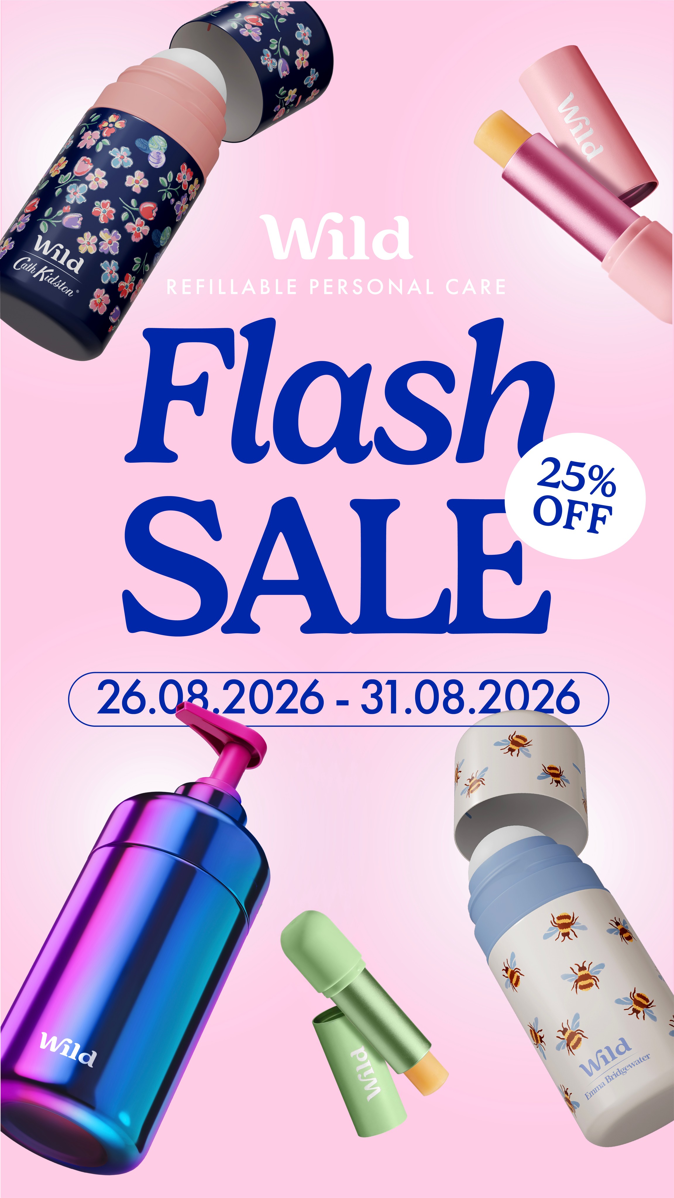 Wild Facebook ad: Last Chance: 25% Off Sitewide!