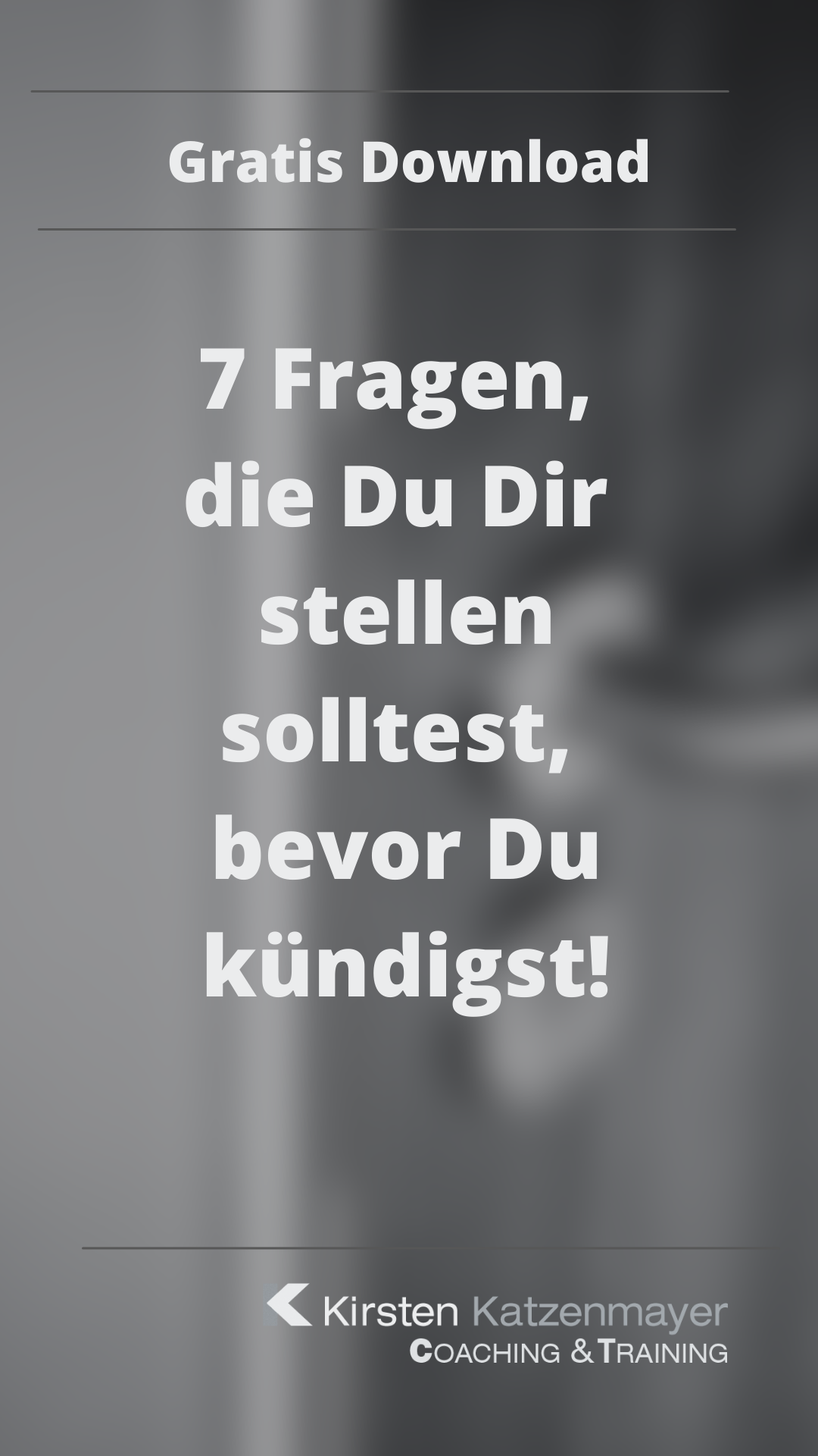 Kirsten Katzenmayer Coaching & Training Facebook ad