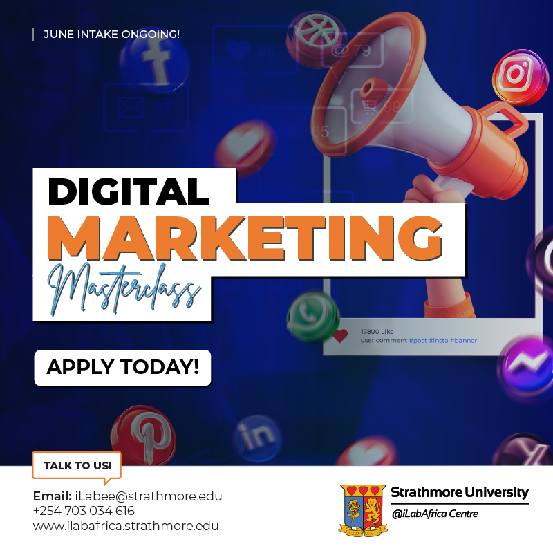 Strathmore University Facebook ad from May 14, 2026