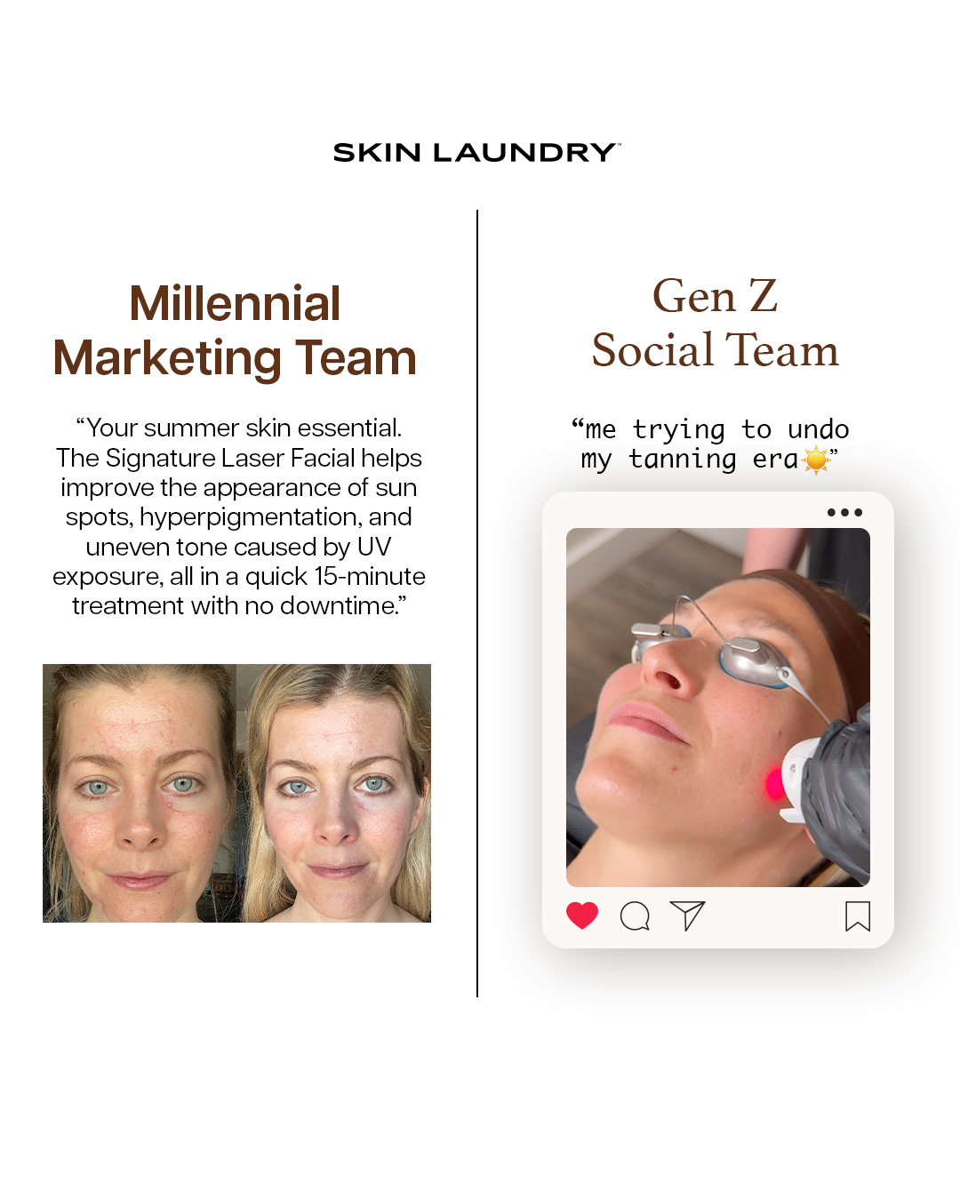 Skin Laundry Facebook ad