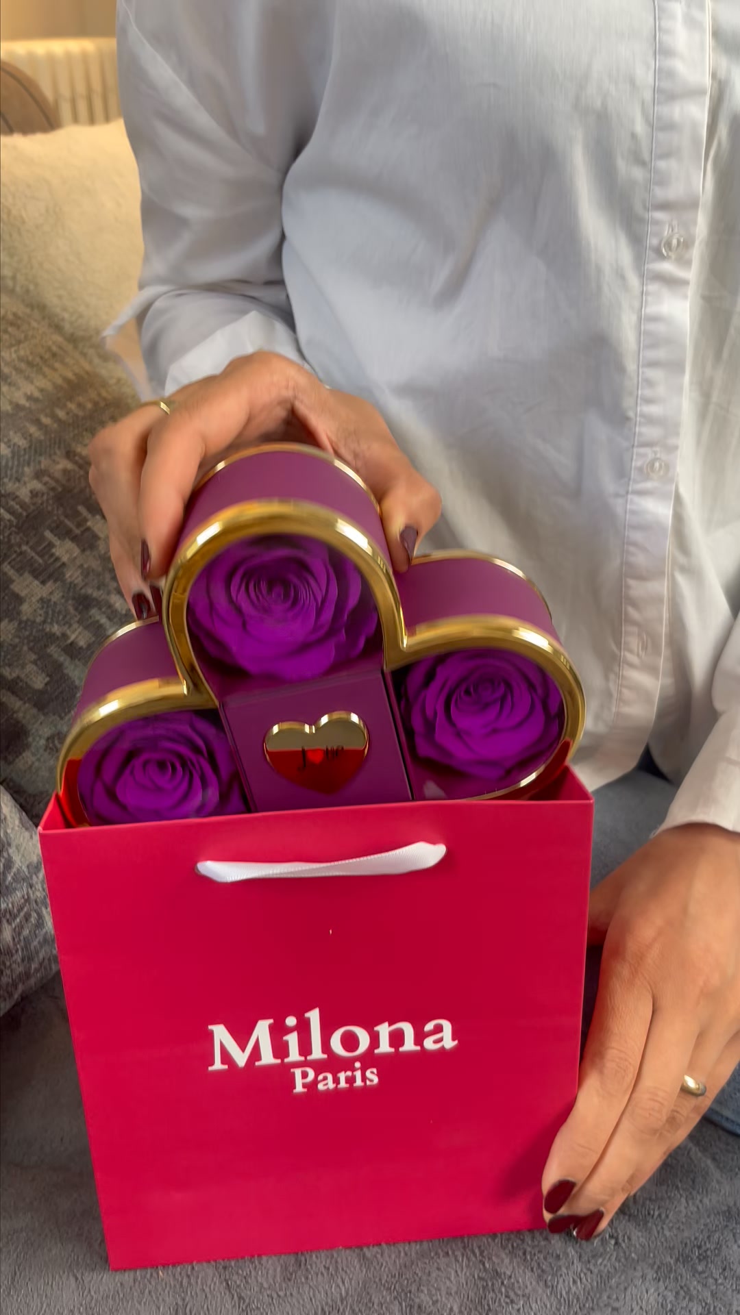 Milona Paris Facebook ad: Livraison gratuite