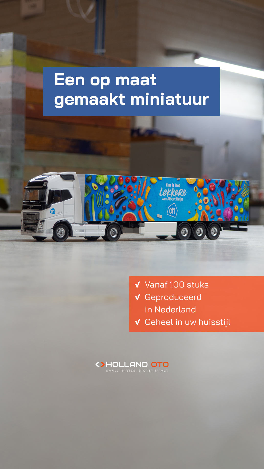 Holland Oto Facebook ad: Miniaturen op maat.
