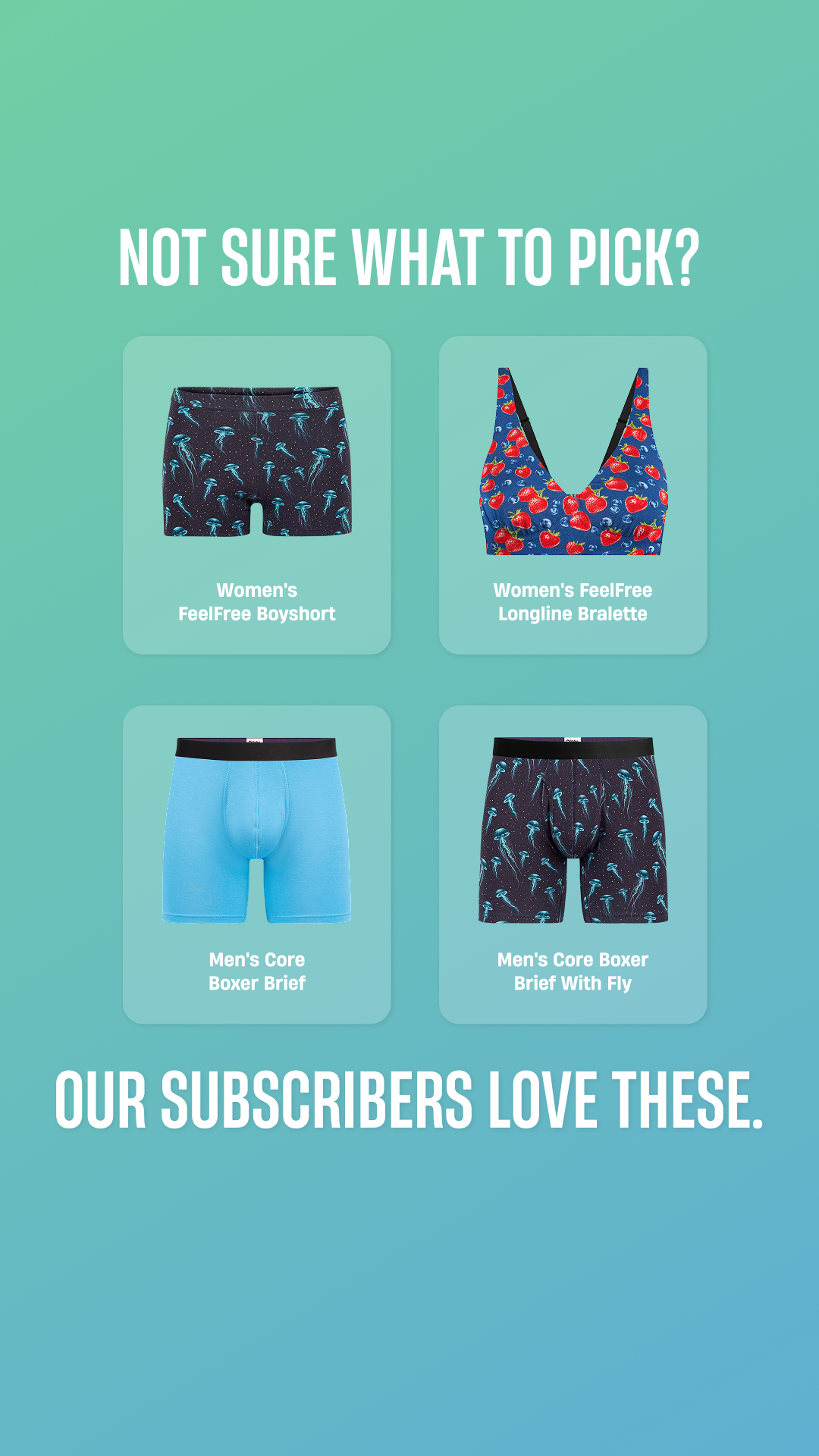MeUndies Facebook ad