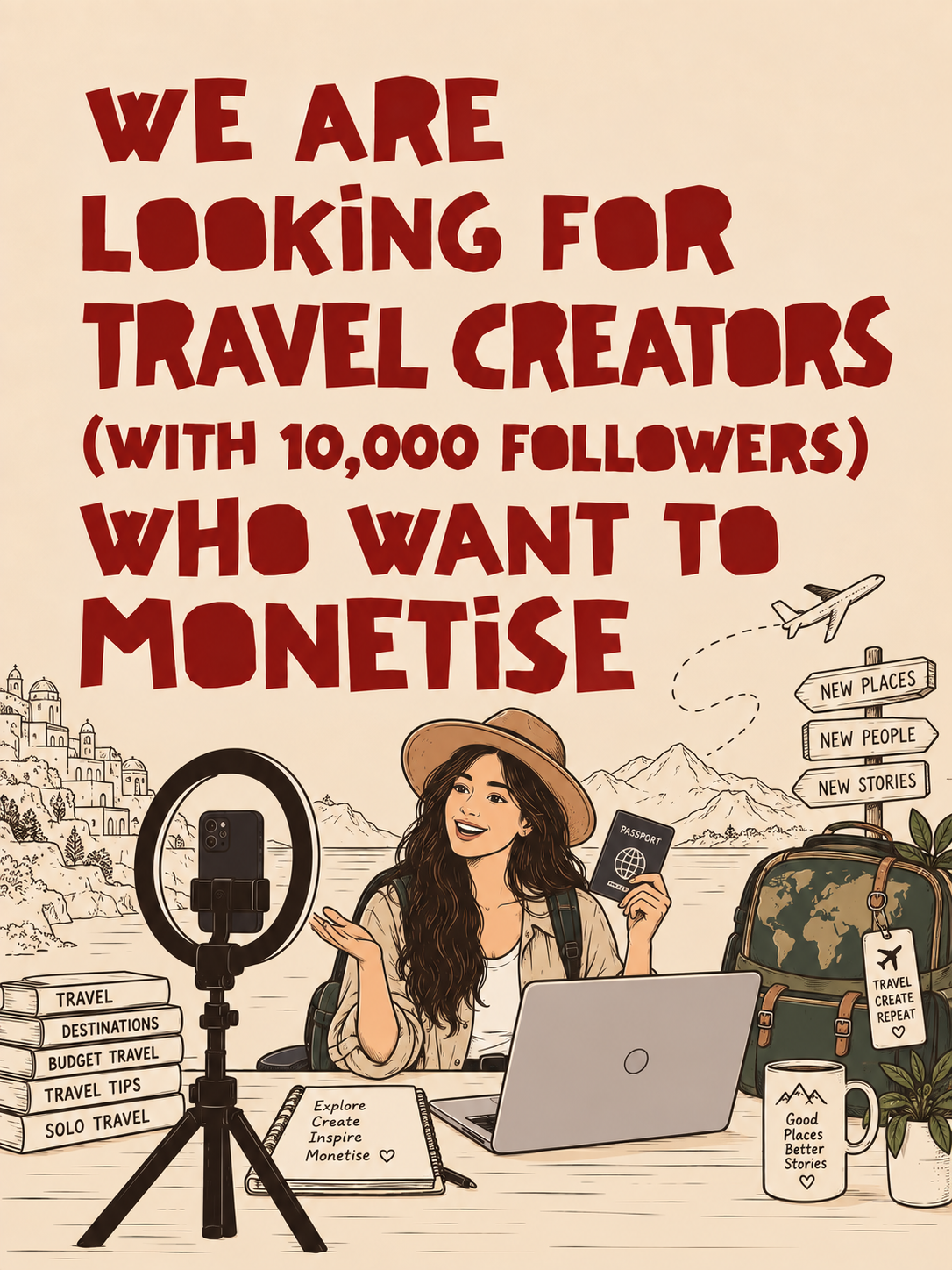 SuperProfile for Creators Facebook ad: Travel Creators, your next adventure could be a…