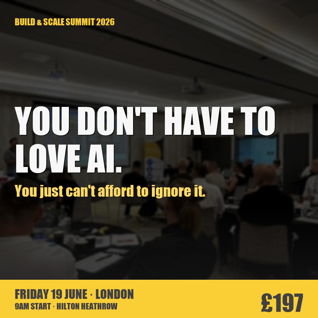 Develop Coaching- Construction Specialist Facebook ad: Build & Scale Summit · 19 June · London