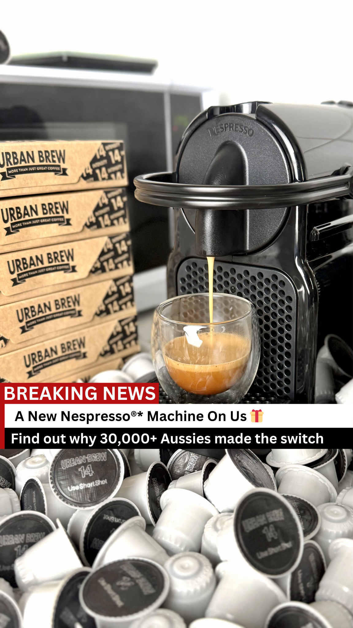 Urban Brew Coffee Facebook ad