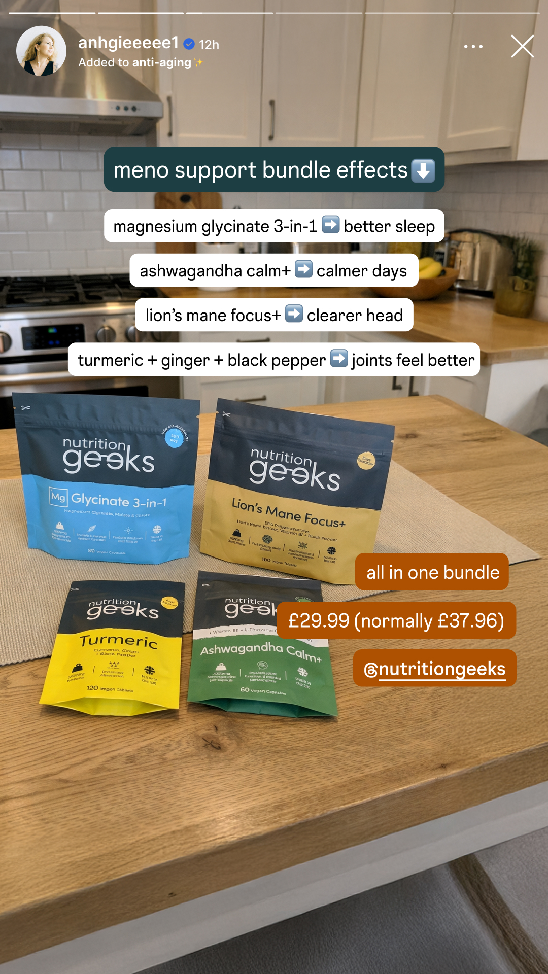 Nutrition Geeks Facebook ad