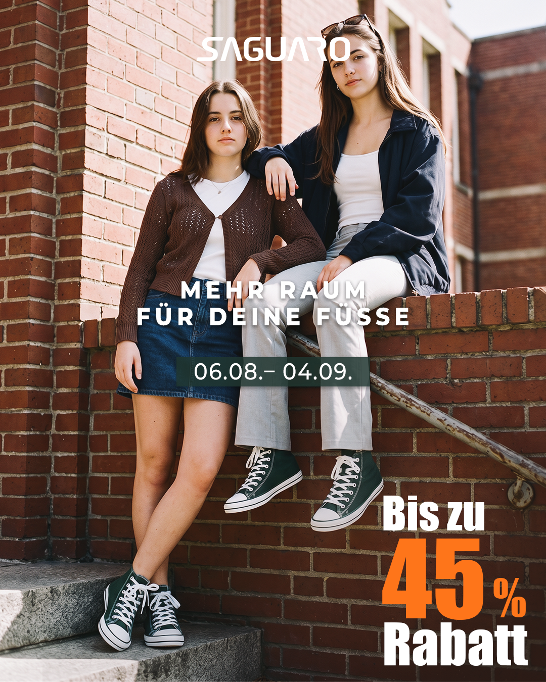 Saguaro De Facebook ad: Breite Zehenbox, klassischer Stil