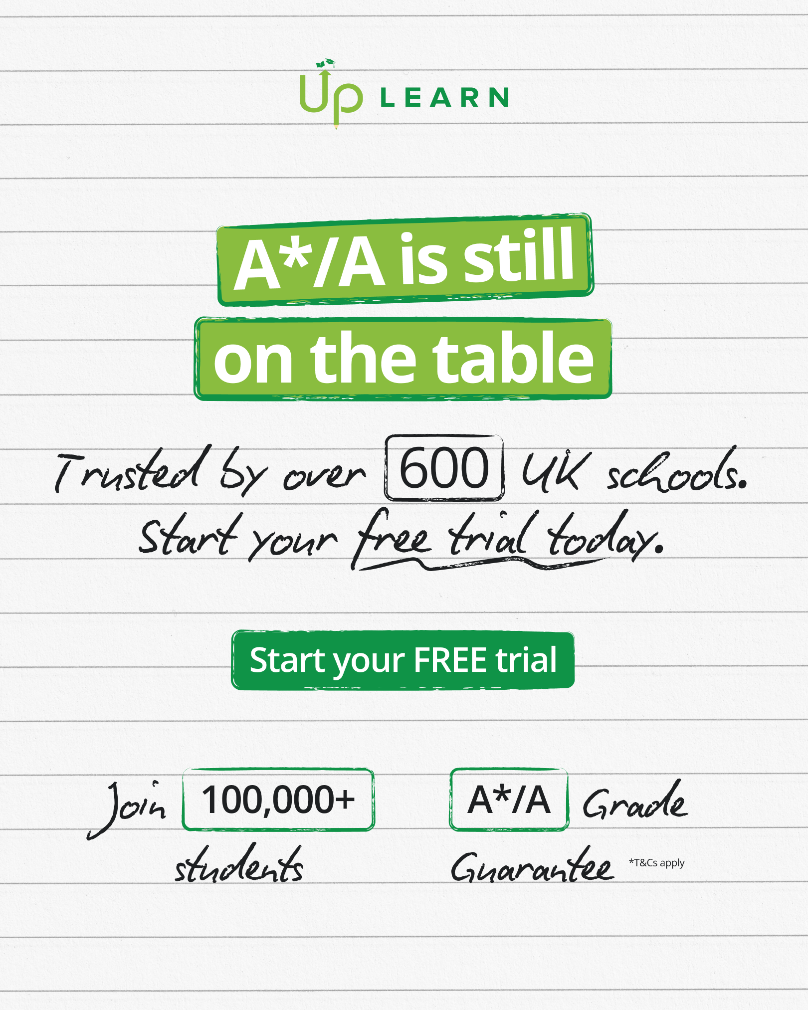 Up Learn Facebook ad