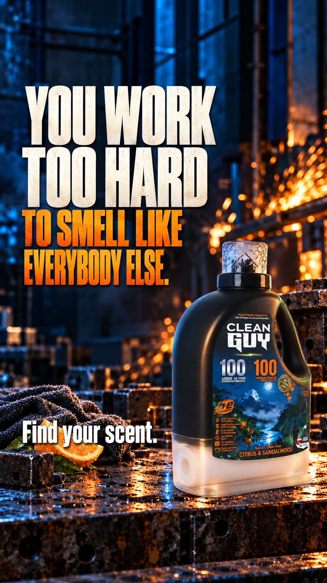 Clean Guy Facebook ad: You're a dude, not a lilac.