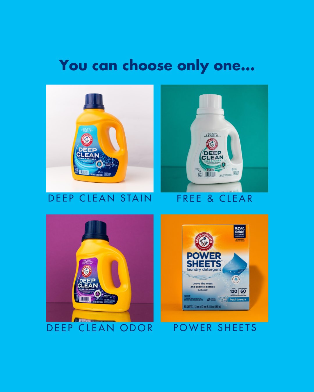 Arm & Hammer Facebook ad: Which one are you choosing?