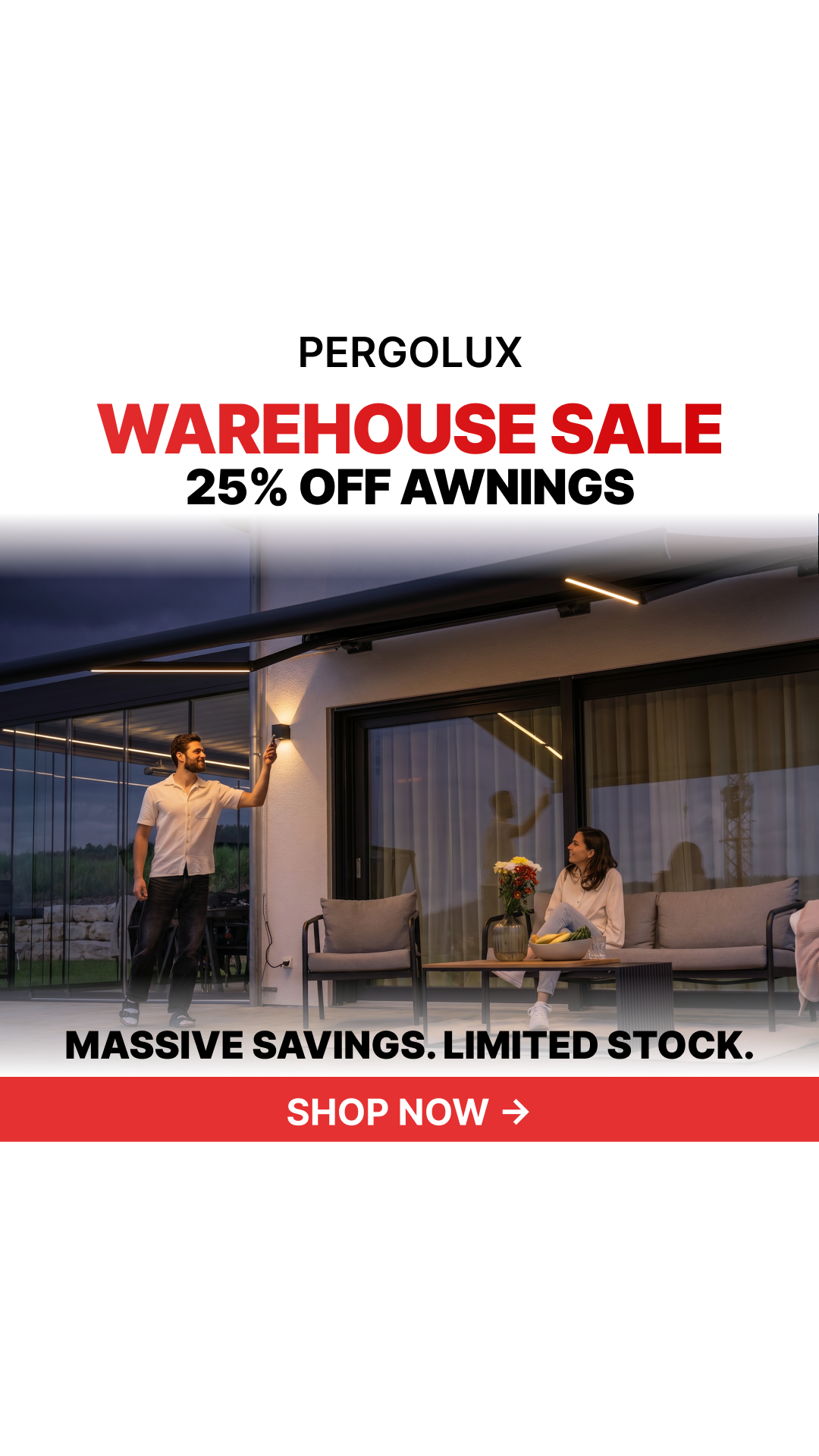 pergolux.au Facebook ad