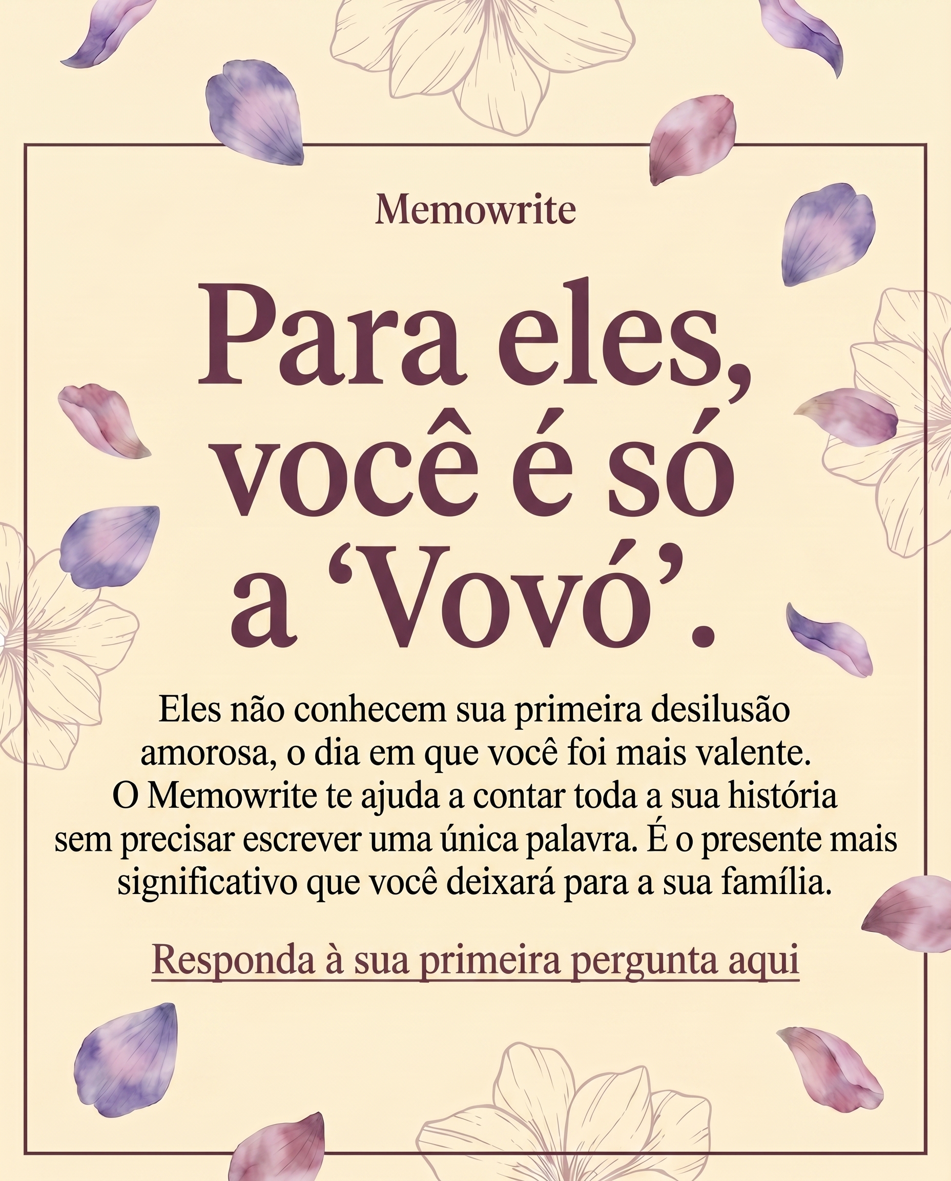 Memowrite Facebook ad