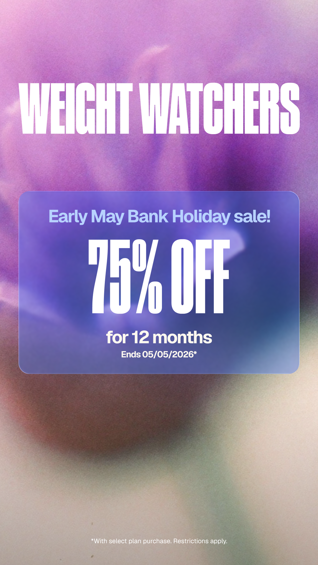 WeightWatchers UK Facebook ad