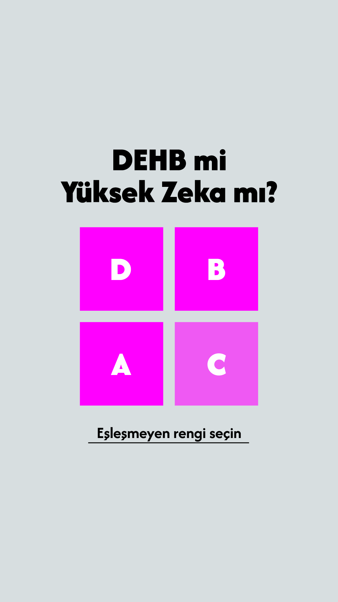 International Brain Test Facebook ad