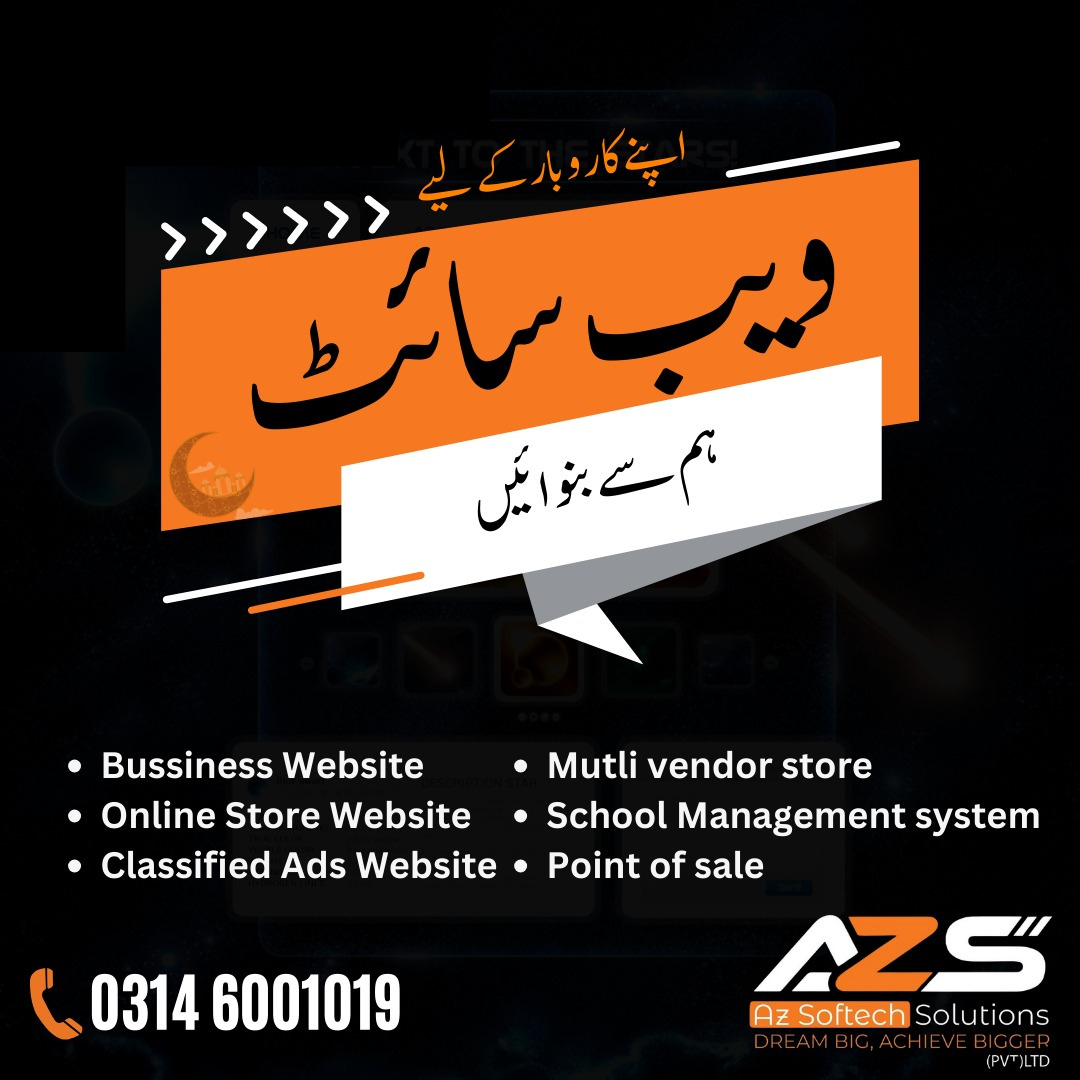 Az Softech Solutions Facebook ad: Get Your Website in Just 3 Days!