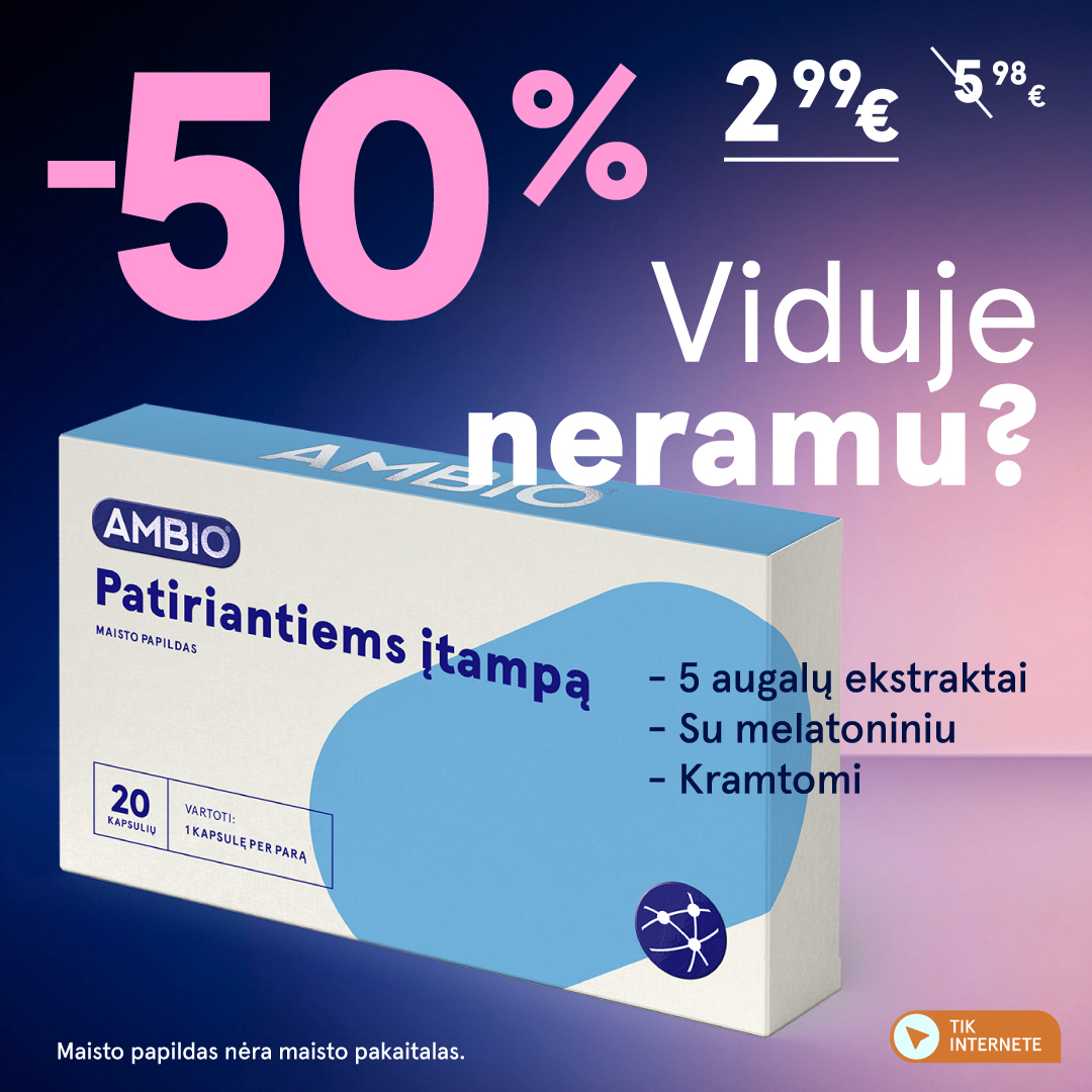 Gintarinė Vaistinė Facebook ad: Augalai ir melatoninas