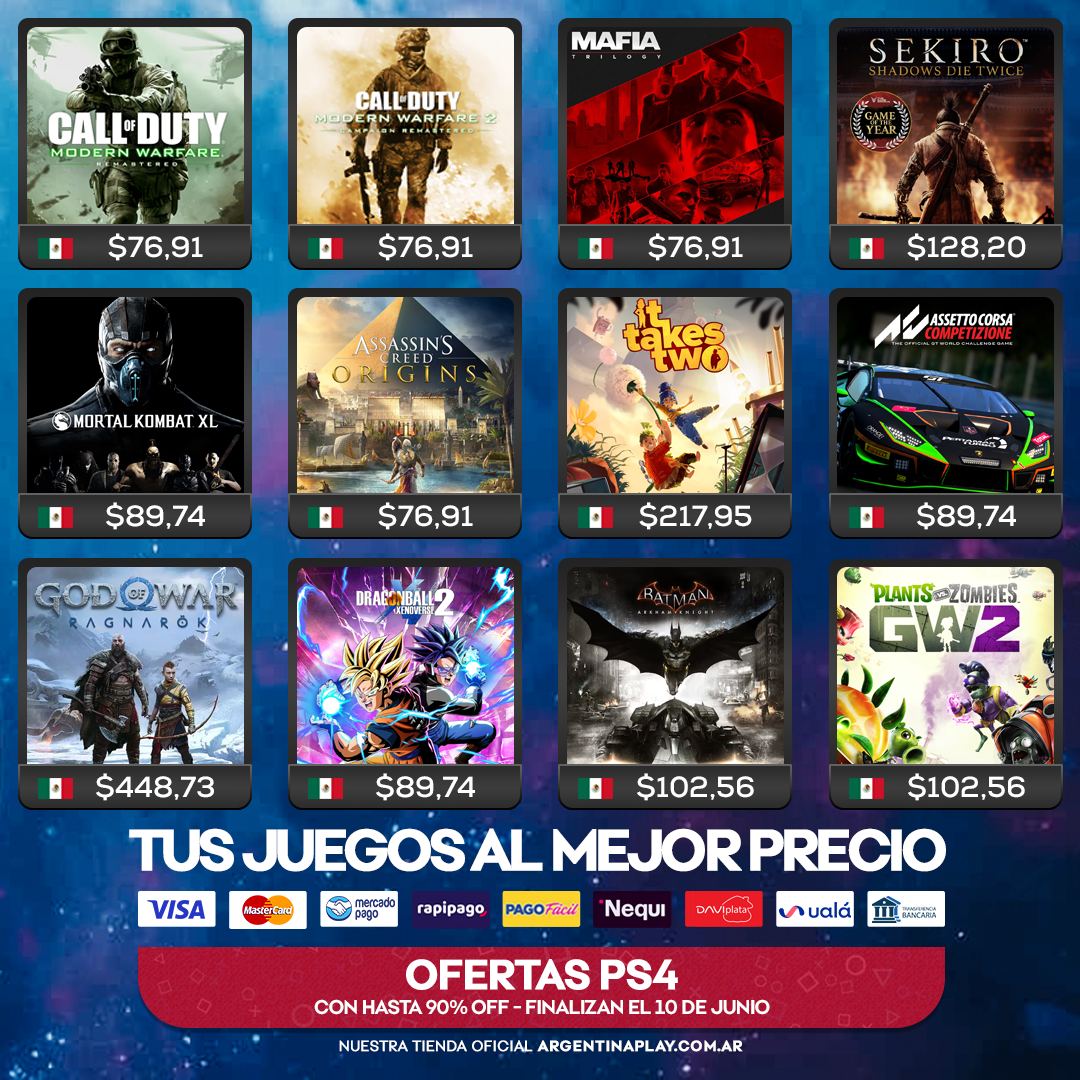 Argentina Play Facebook ad: ¡Ofertón de locura en todo México!