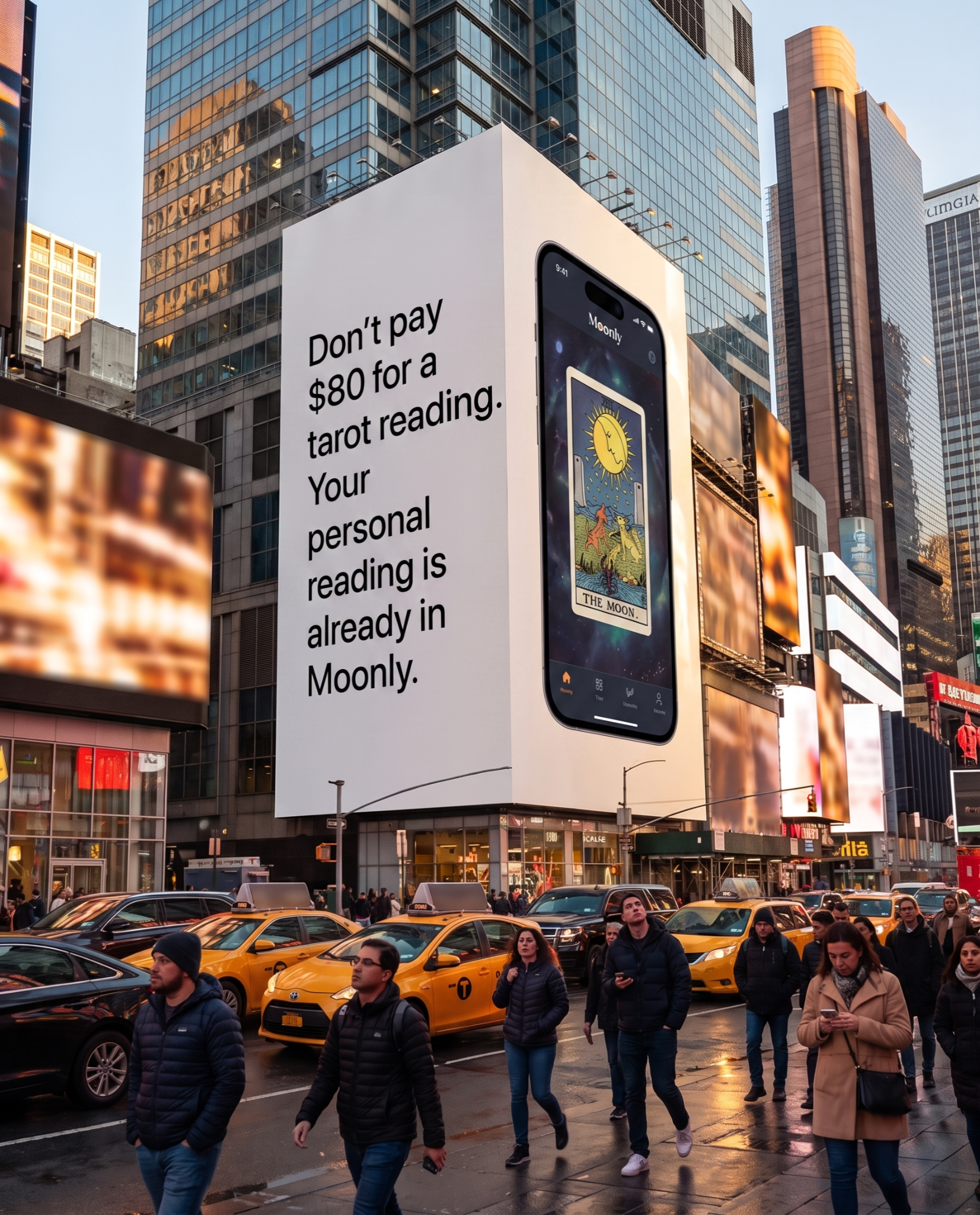 Moonly Facebook ad