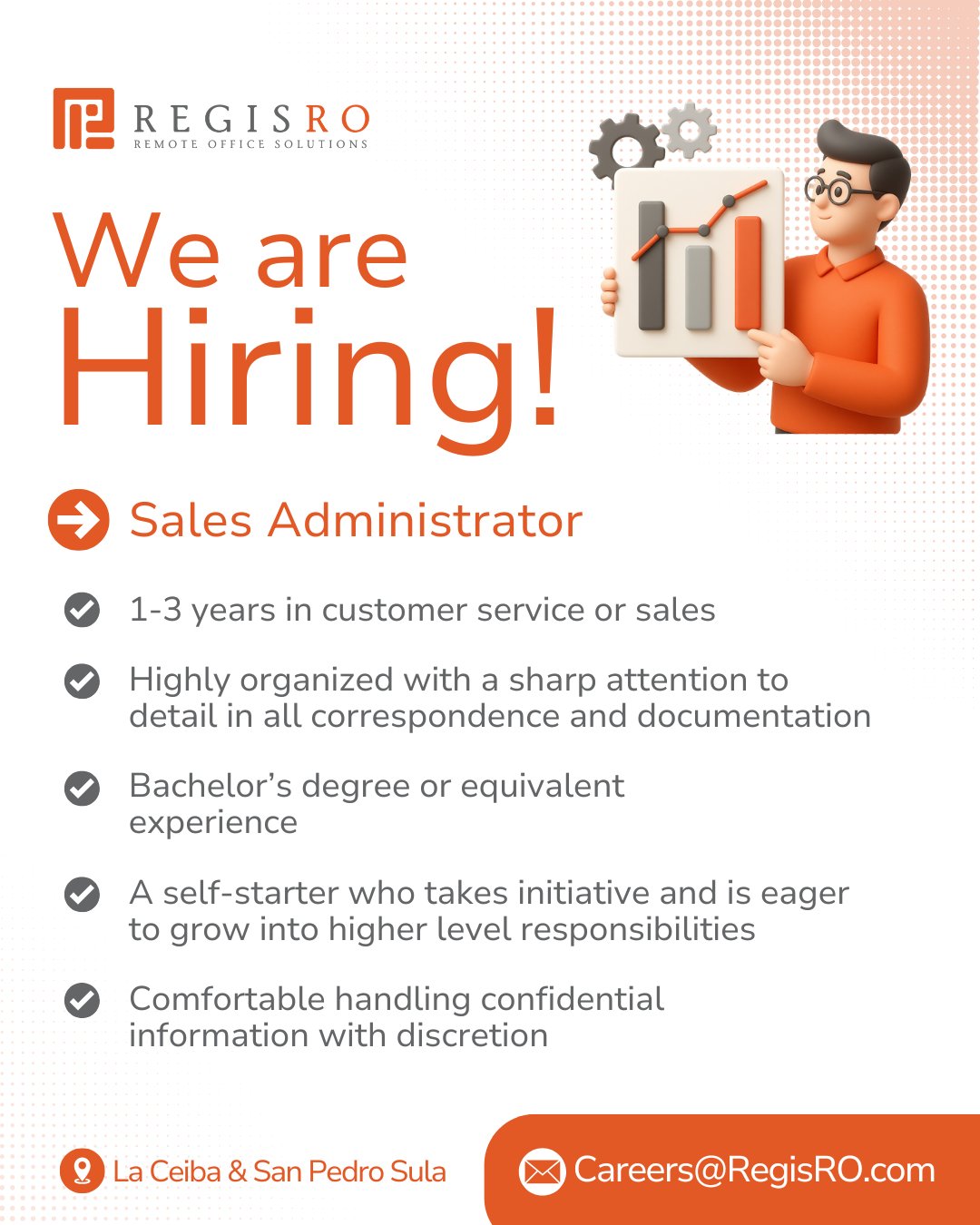 Regis RO Facebook ad: Sales Administrator - Regis Remote Office - Career Page