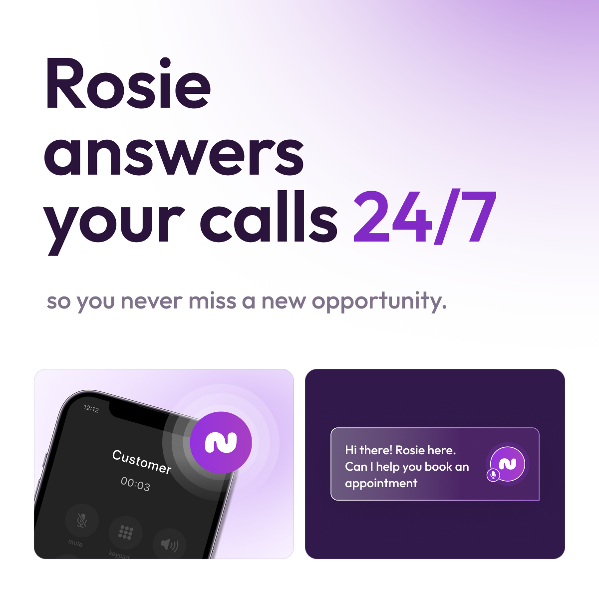Rosie Facebook ad