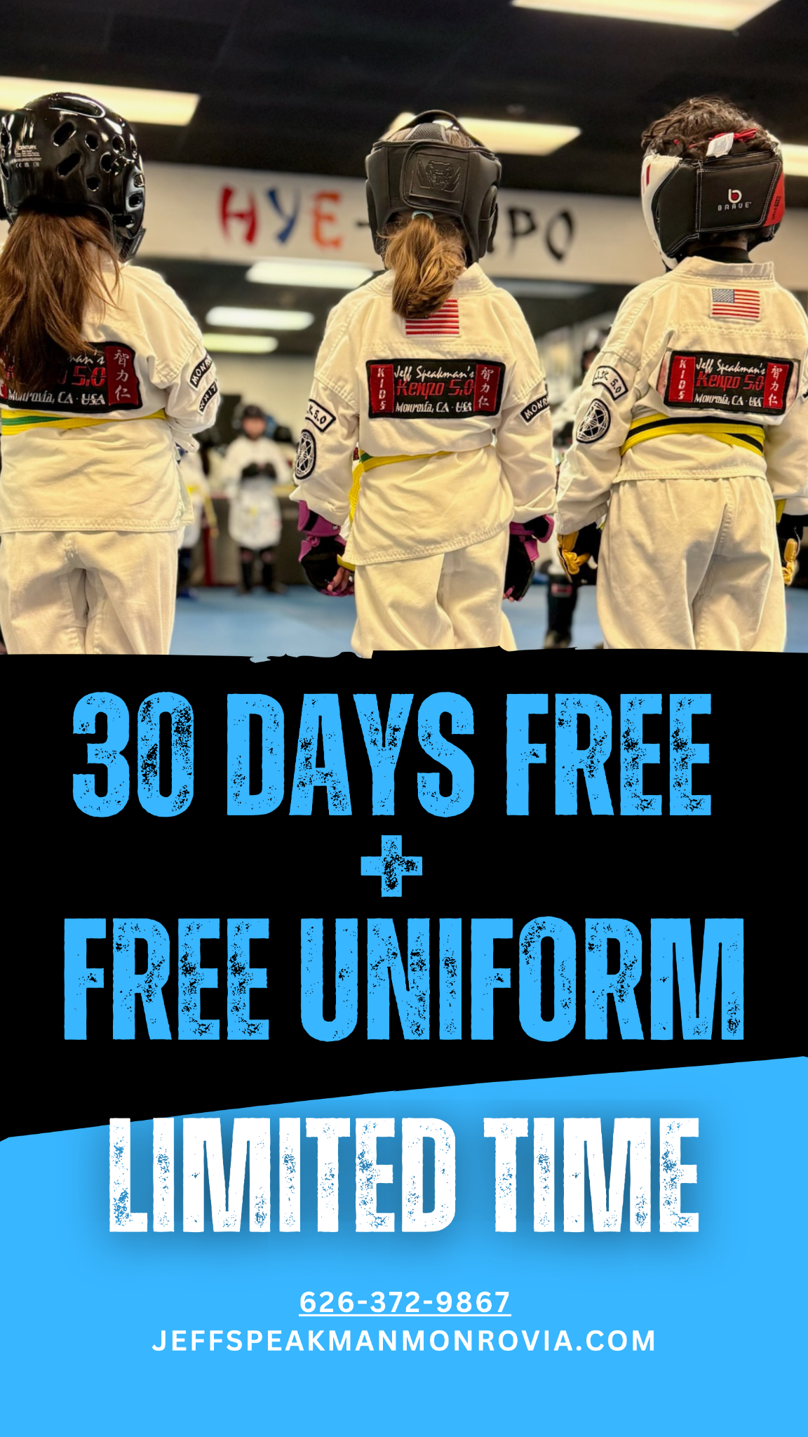 Jeff Speakman's Kenpo 5.0 Monrovia - Martial Arts & Fitness Kickboxing Facebook ad from Apr 7, 2026