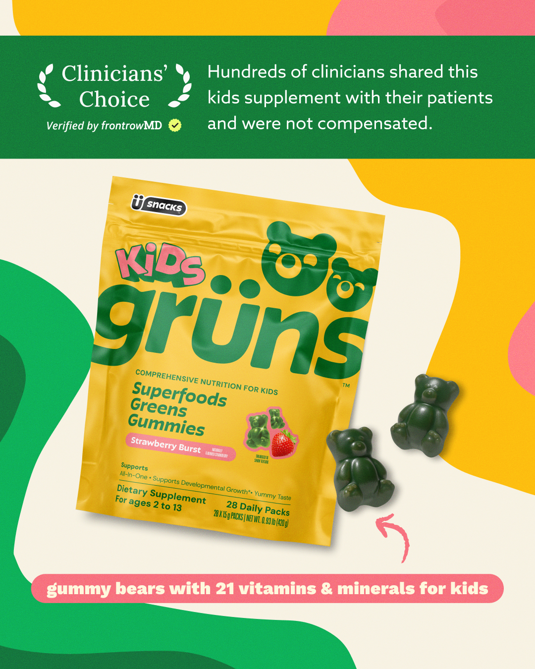 Grüns Kids Facebook ad