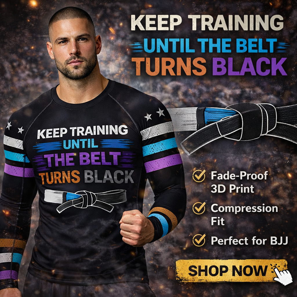 Titan ADN Facebook ad: Premium Keep Training Never Ends Rash Guard For Men Print…