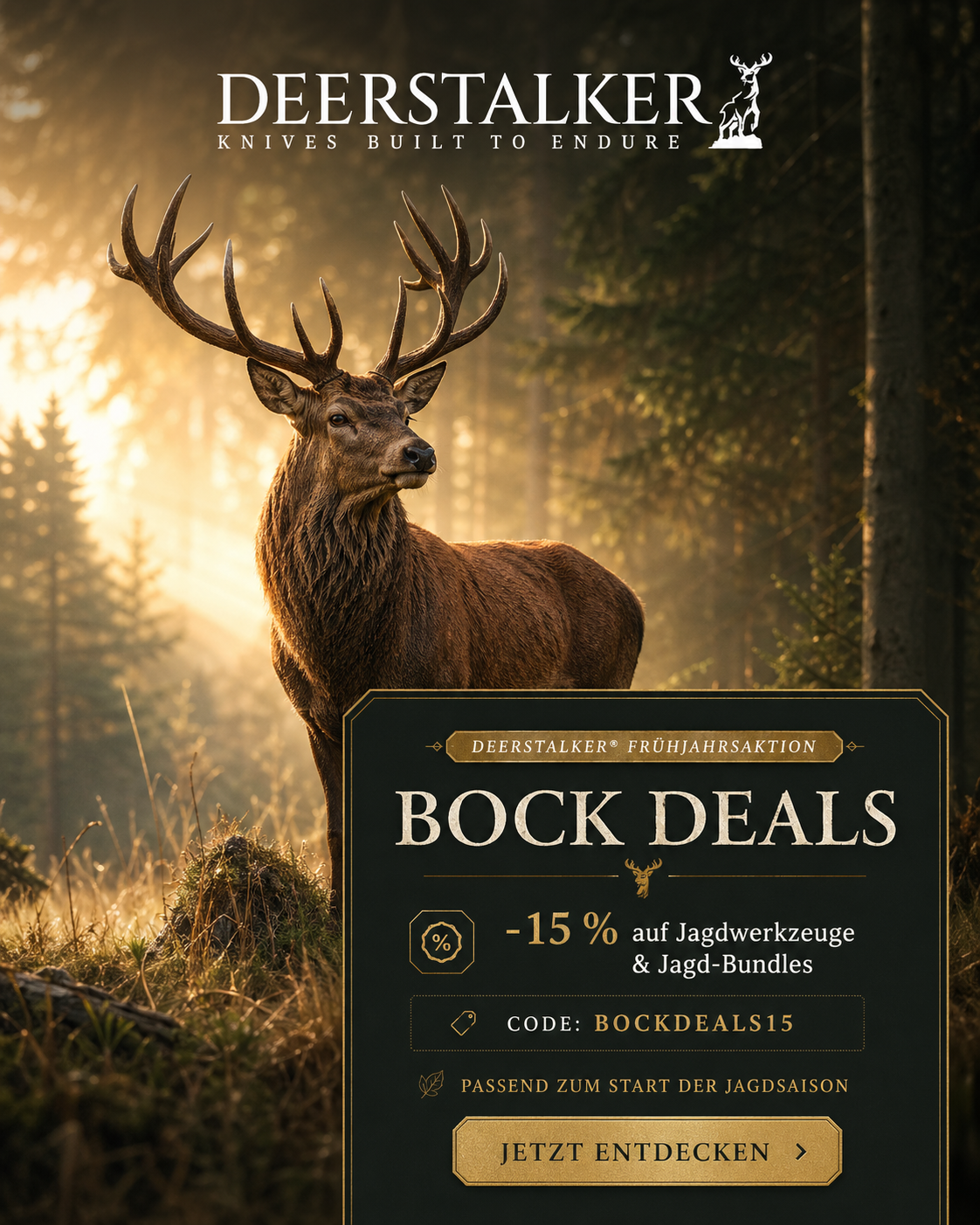 Deerstalker - Knives Built to Endure Facebook ad