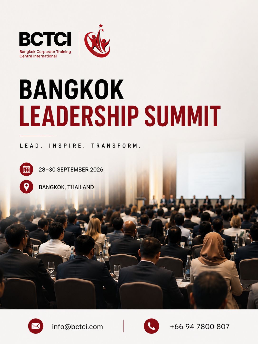 Bangkok Corporate Training Center International Facebook ad: Lead with vision.