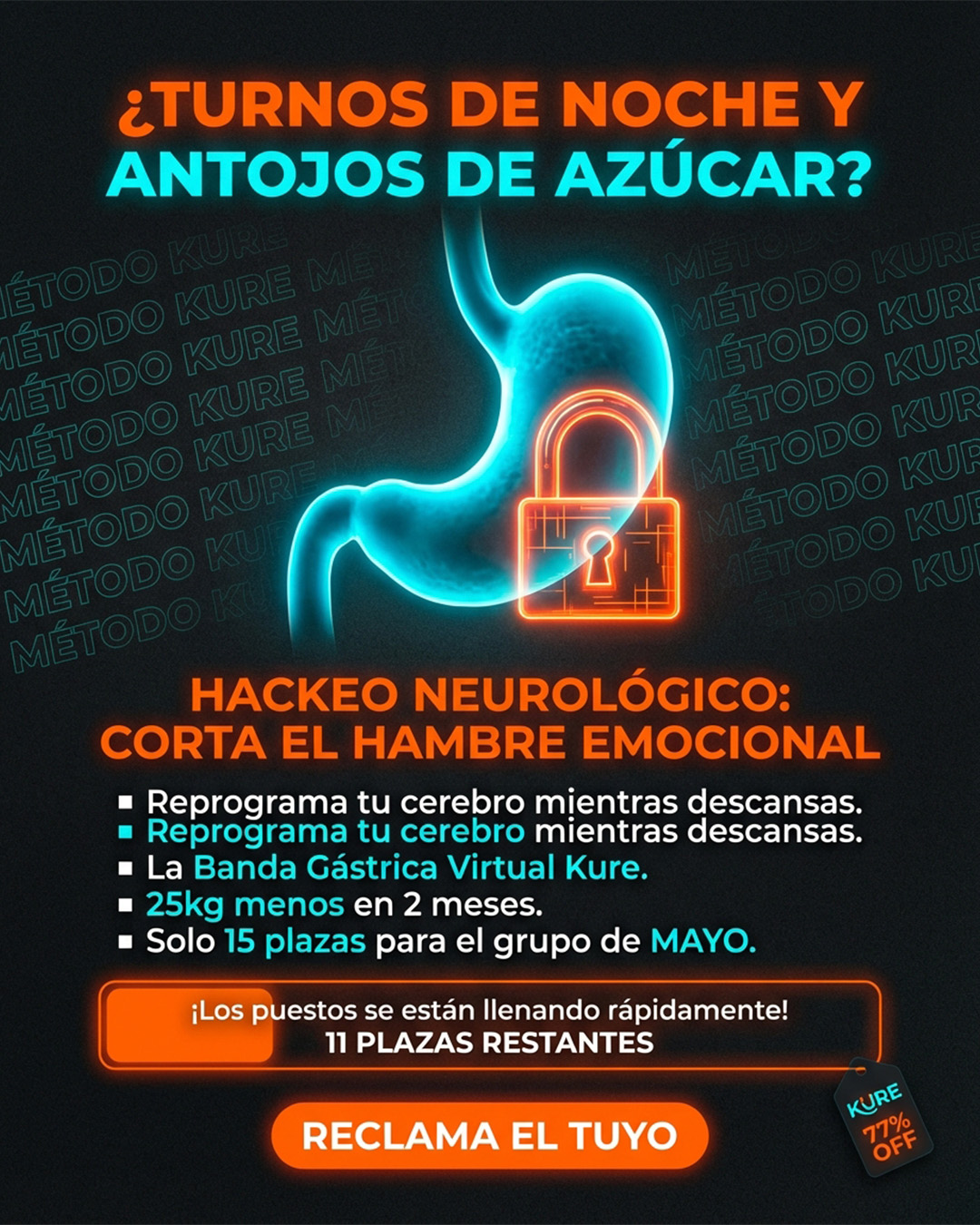 Hypnotherapist Elena Rivera Facebook ad: Presiona play. Cierra los ojos. Cambia todo